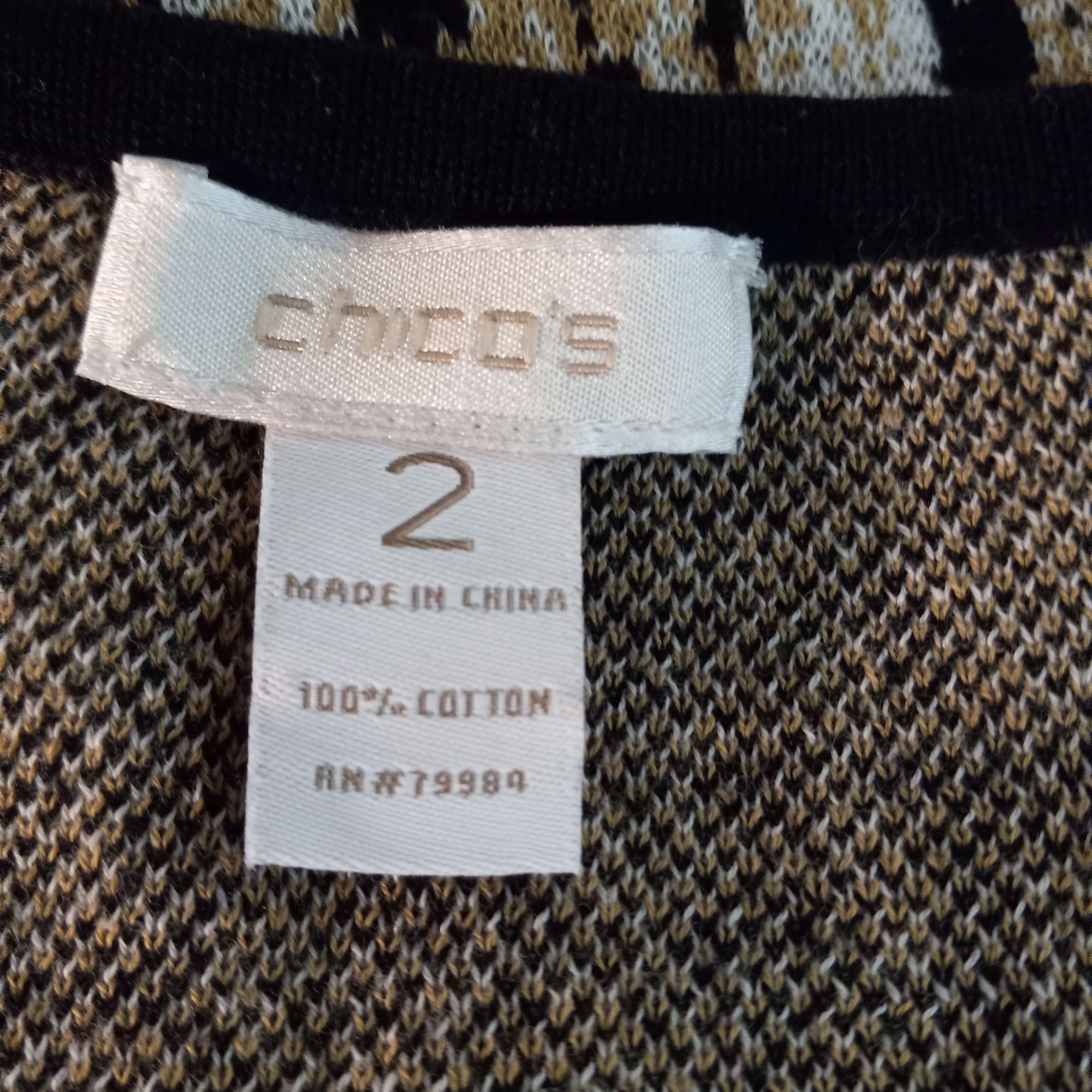Chicos Chicos Size 2 L Knit Top Womens Vivid Cheetah Amelia Tank Sl Size L / US 10 / IT 46 - 3 Thumbnail