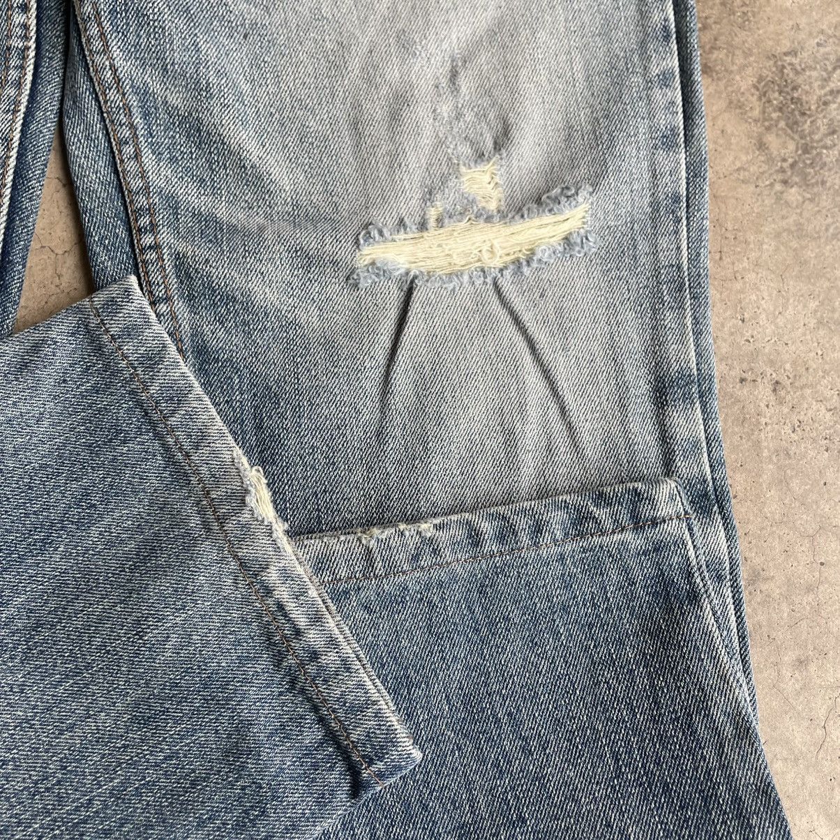 Honda 🔥🇯🇵Vintage Honda Stoned Washed Ripped Distress Denim Jeans Size US 34 / EU 50 - 7 Thumbnail