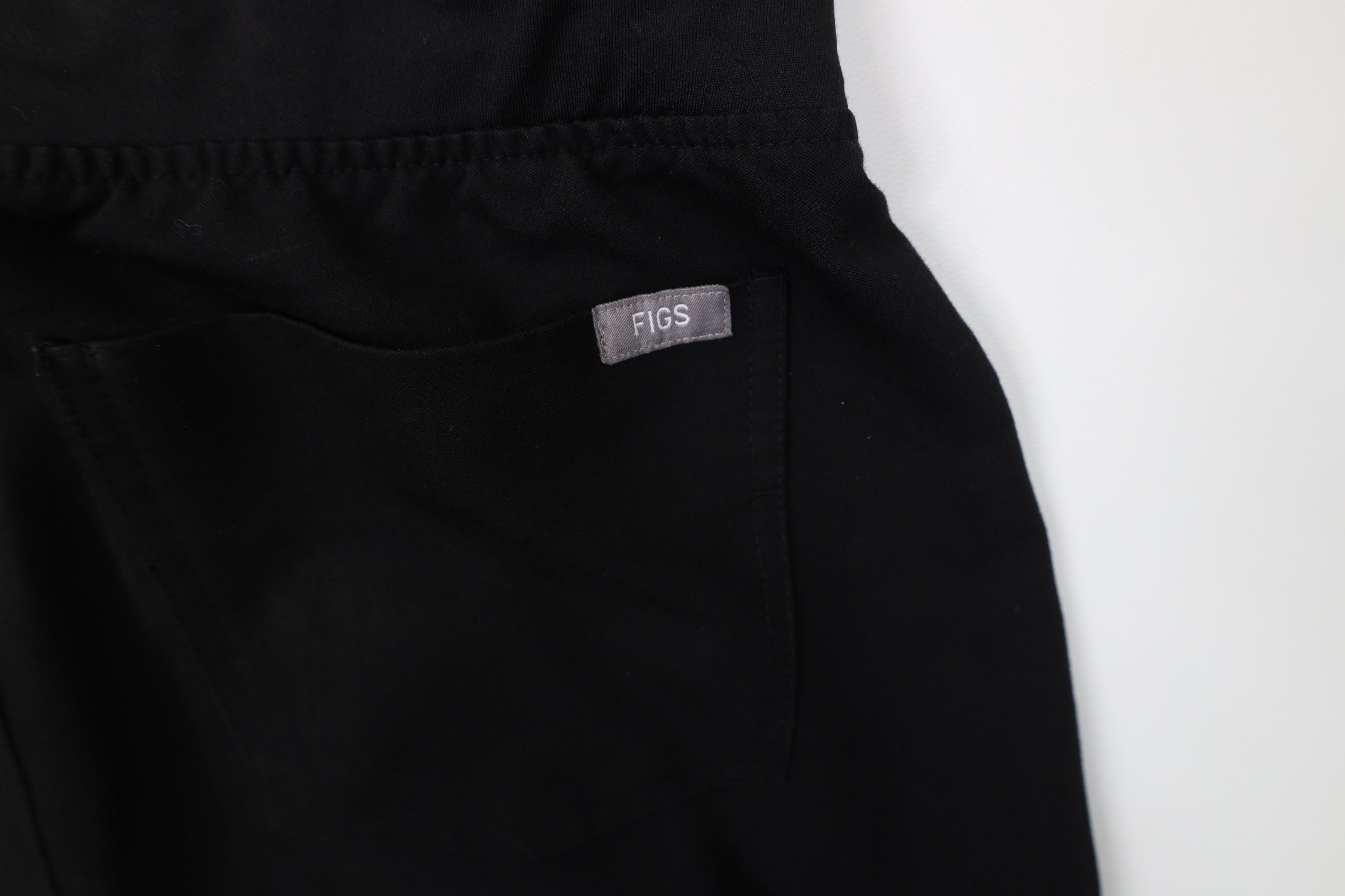 Vintage FIGS Collection Cuffed Nursing Scrubs Joggers Pants Black Size 26" / US 2 / IT 38 - 11 Thumbnail