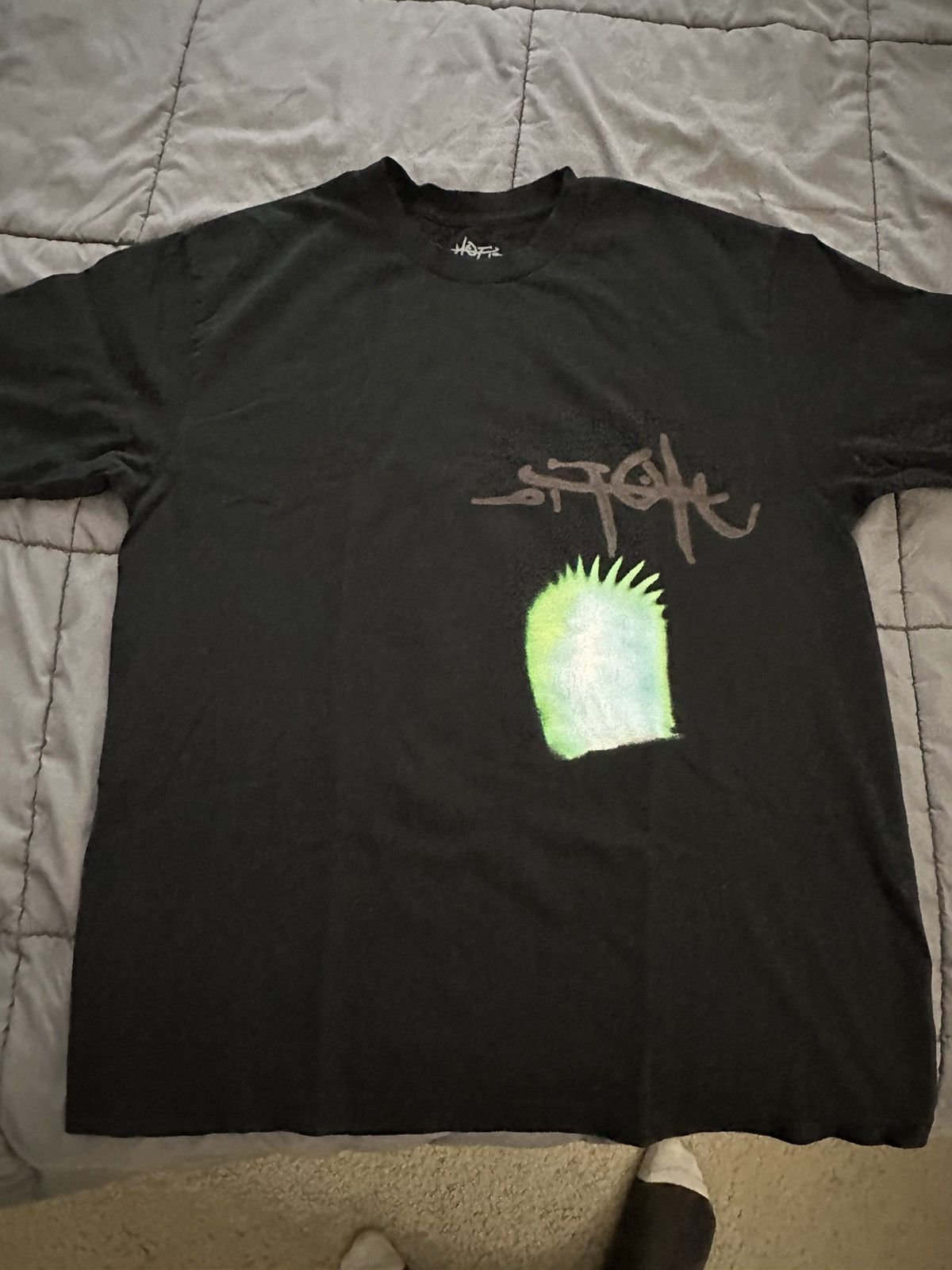 image of Travis Scott Utopia Hands Tee in Black, Men's (Size Large)