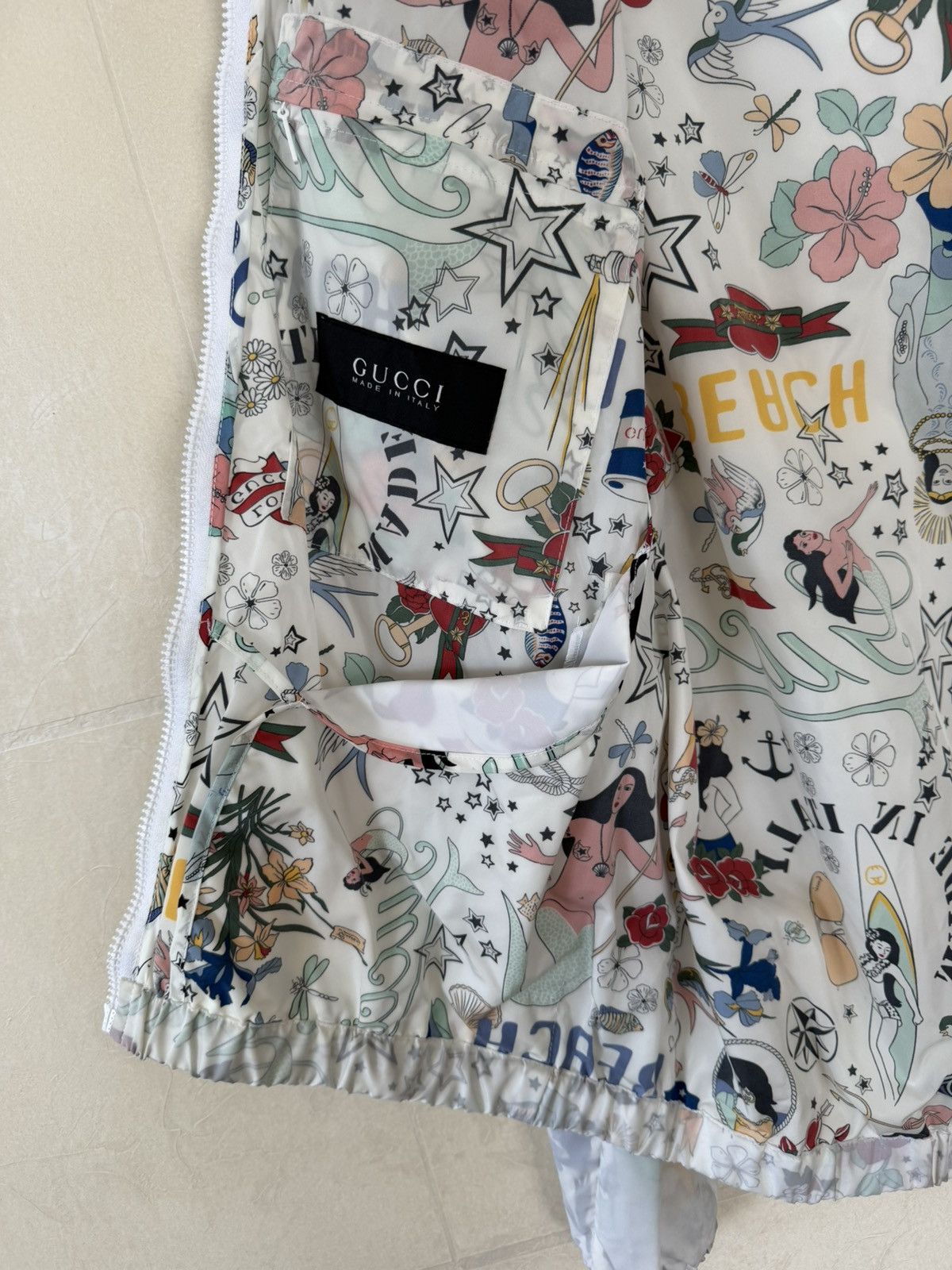 Gucci Vintage 2008 Gucci Tattoo Print Jacket Size US M / EU 48-50 / 2 - 7 Thumbnail