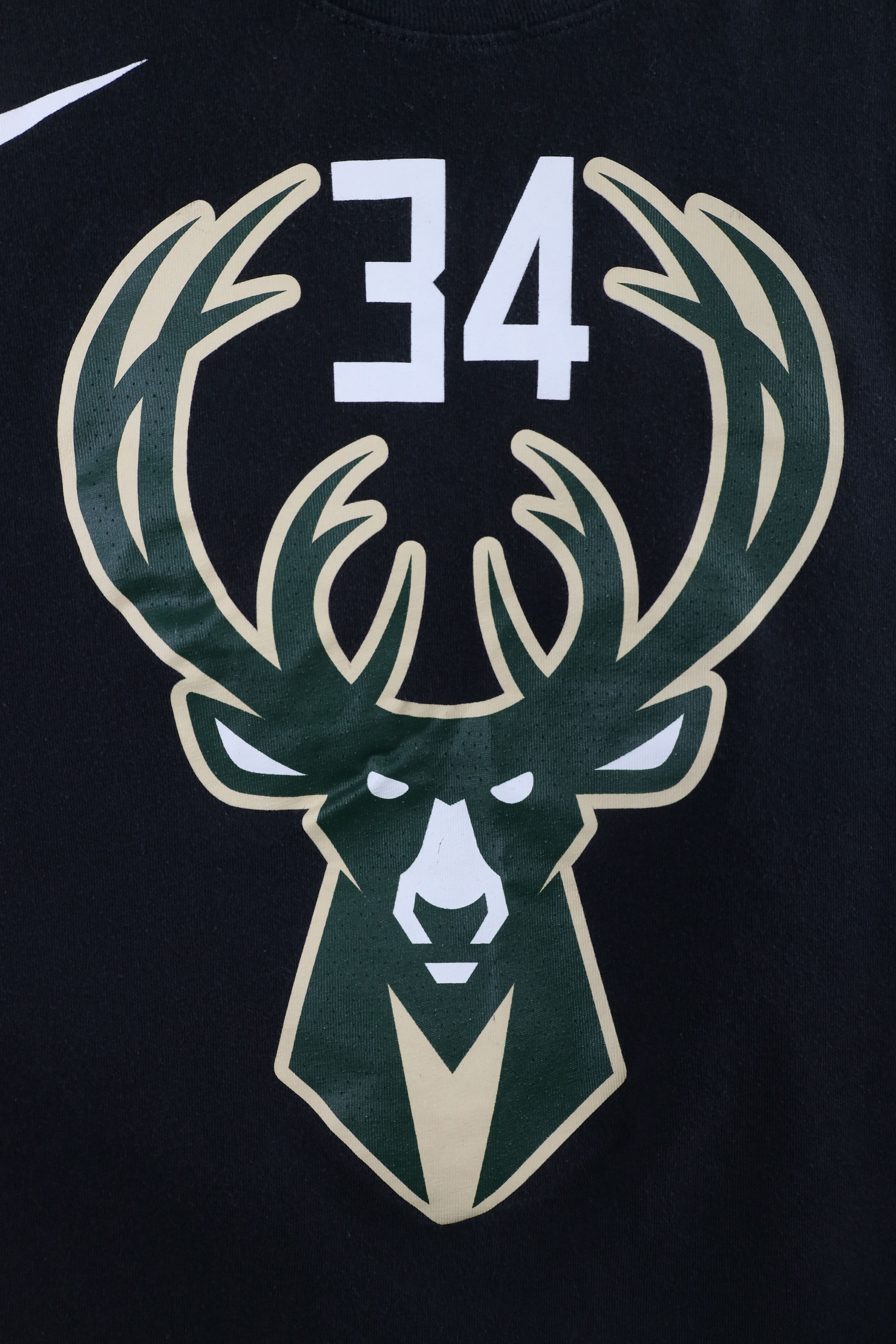 Nike × Vintage Nike Antetokounmpo Milwaukee Bucks Basketball T-Shirt Black Size US M / EU 48-50 / 2 - 4 Thumbnail
