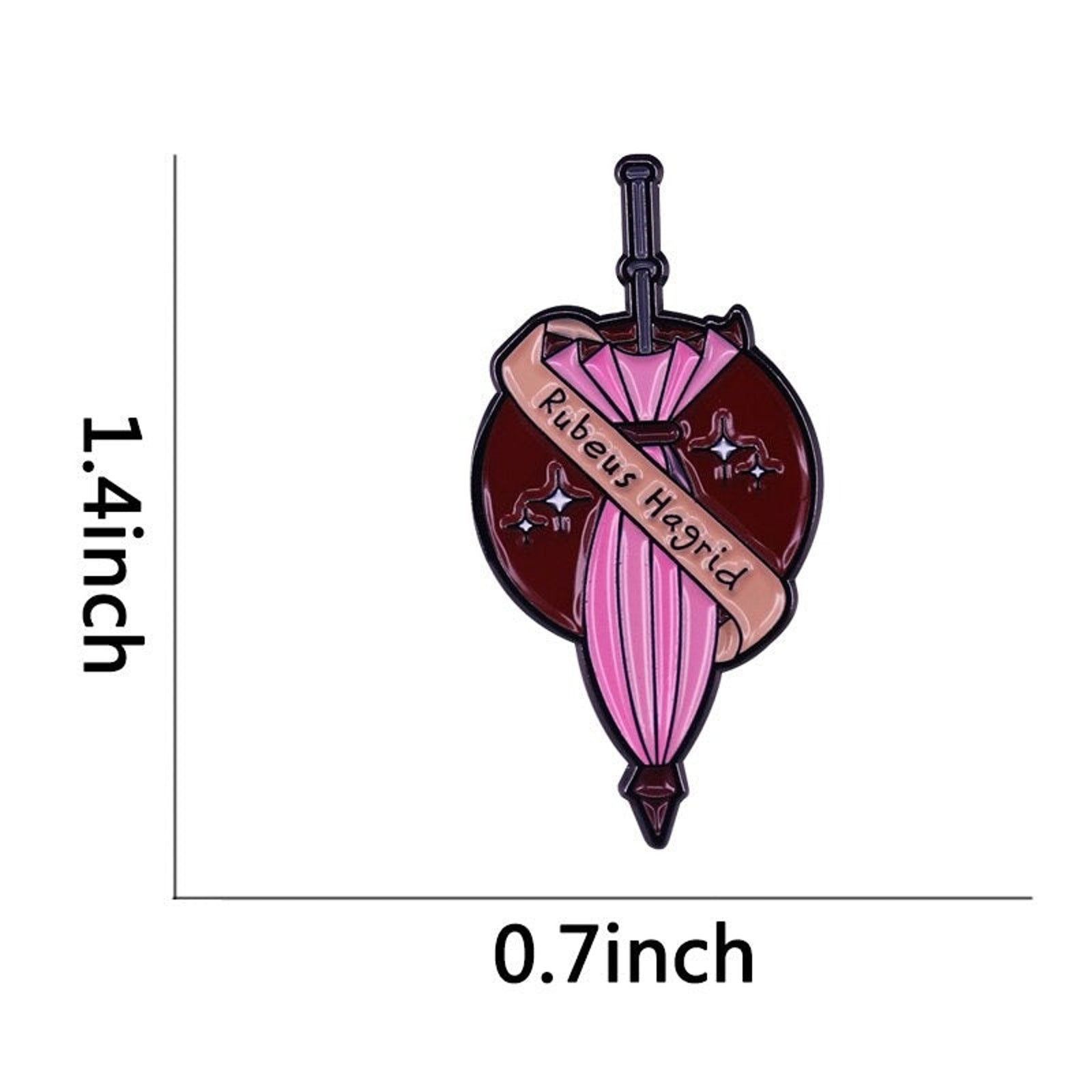 Japanese Brand Hagrid's Pink Umbrella Harry Potter Enamel Pins 94 Size ONE SIZE - 3 Thumbnail
