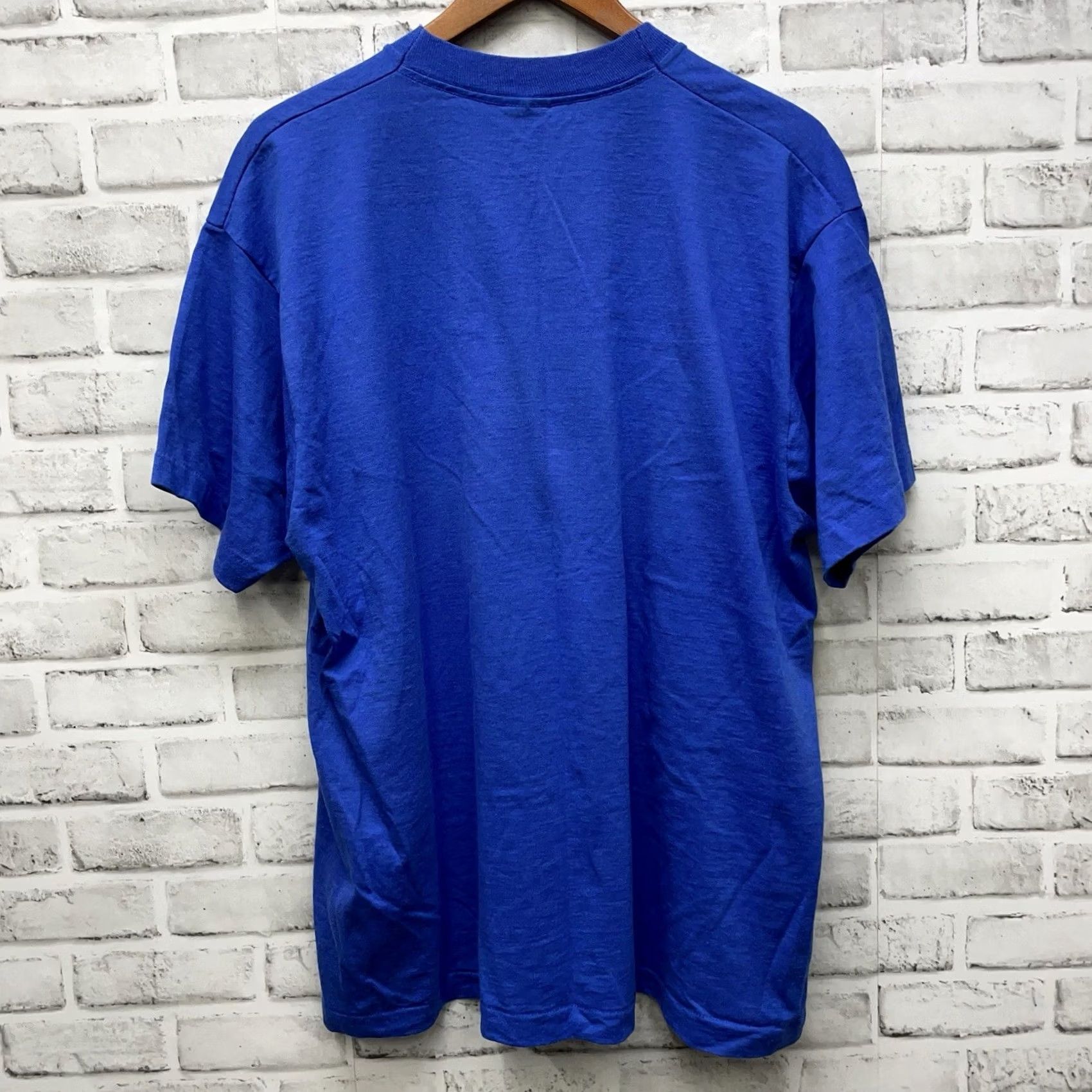 Vintage VTG USA Navy Graphic Tee Single Stitch Screen Stars Best Blue Mens Size XXL Size US XXL / EU 58 / 5 - 5 Thumbnail