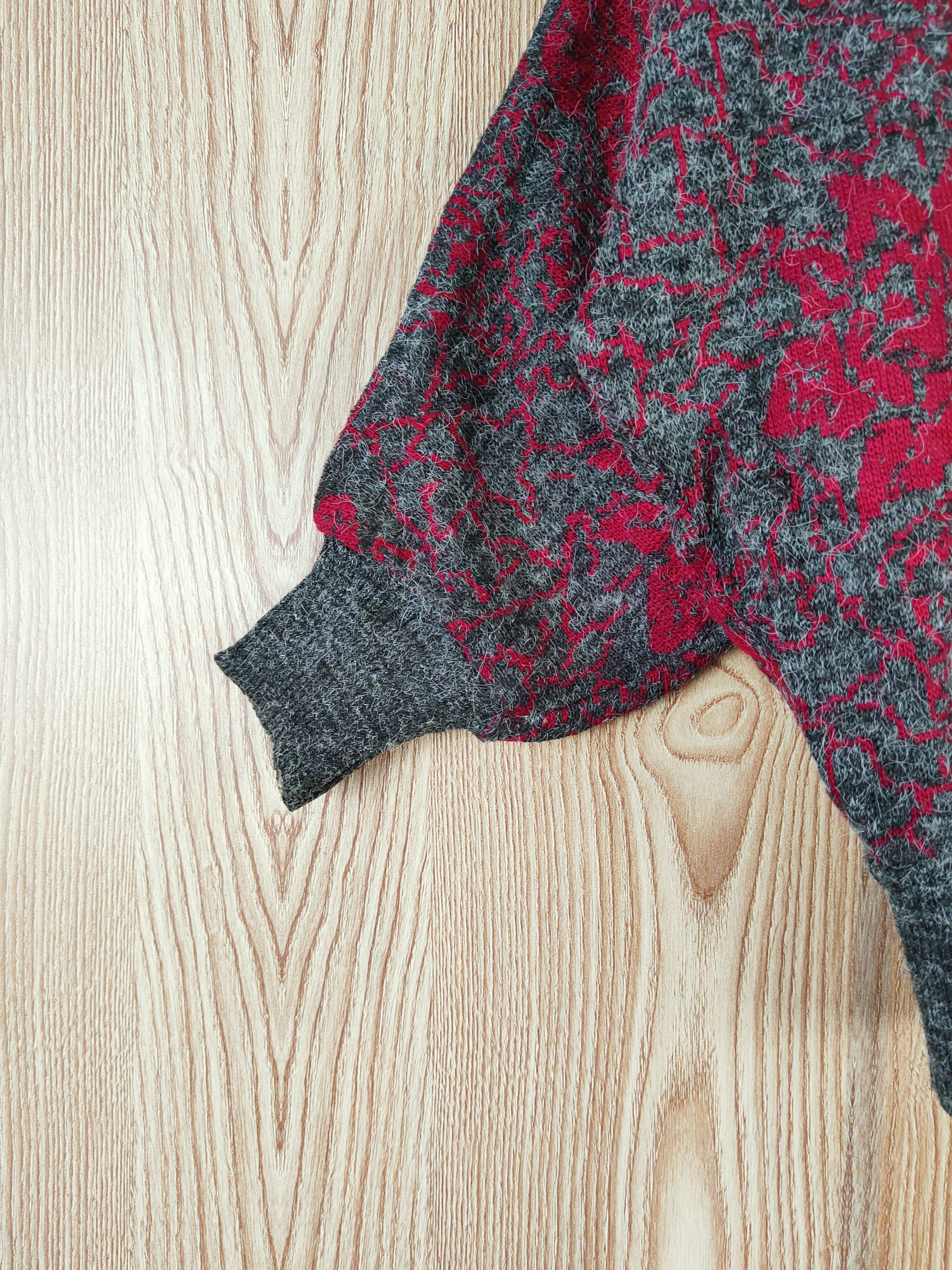Homespun Knitwear Mai Blume Dark Gray Knitwear mohair Cardigan #W545 Size L / US 10 / IT 46 - 4 Thumbnail