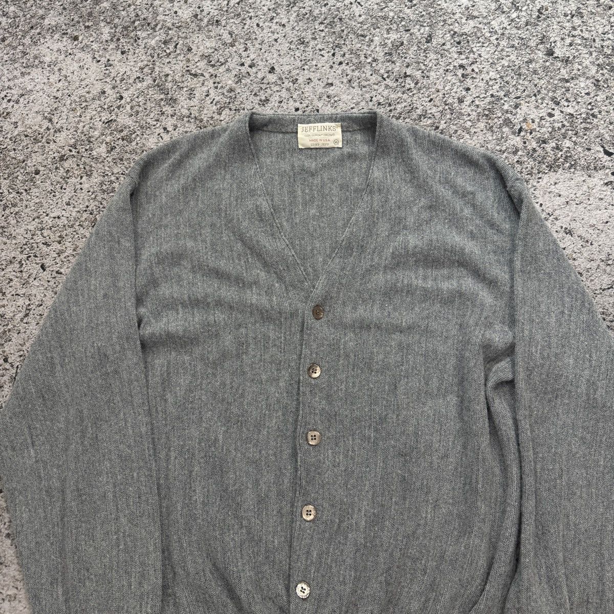 Vintage 80s Acrylic Cardigan Sweater Made in USA ERD Grunge Size US XL / EU 56 / 4 - 9 Thumbnail