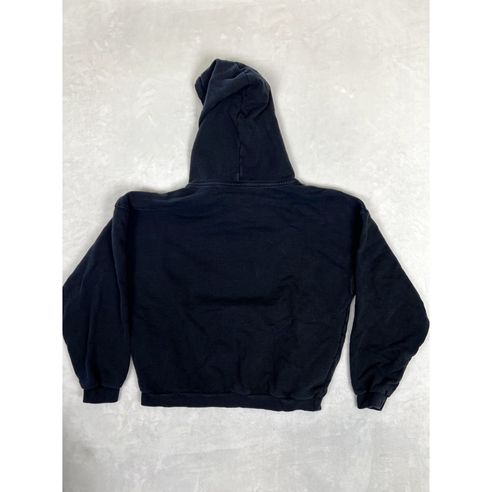 Vintage Parade Hoodie Mens Small Black Logo Patch Skater Pullover Fleece Sweatshirt Size US S / EU 44-46 / 1 - 7 Thumbnail
