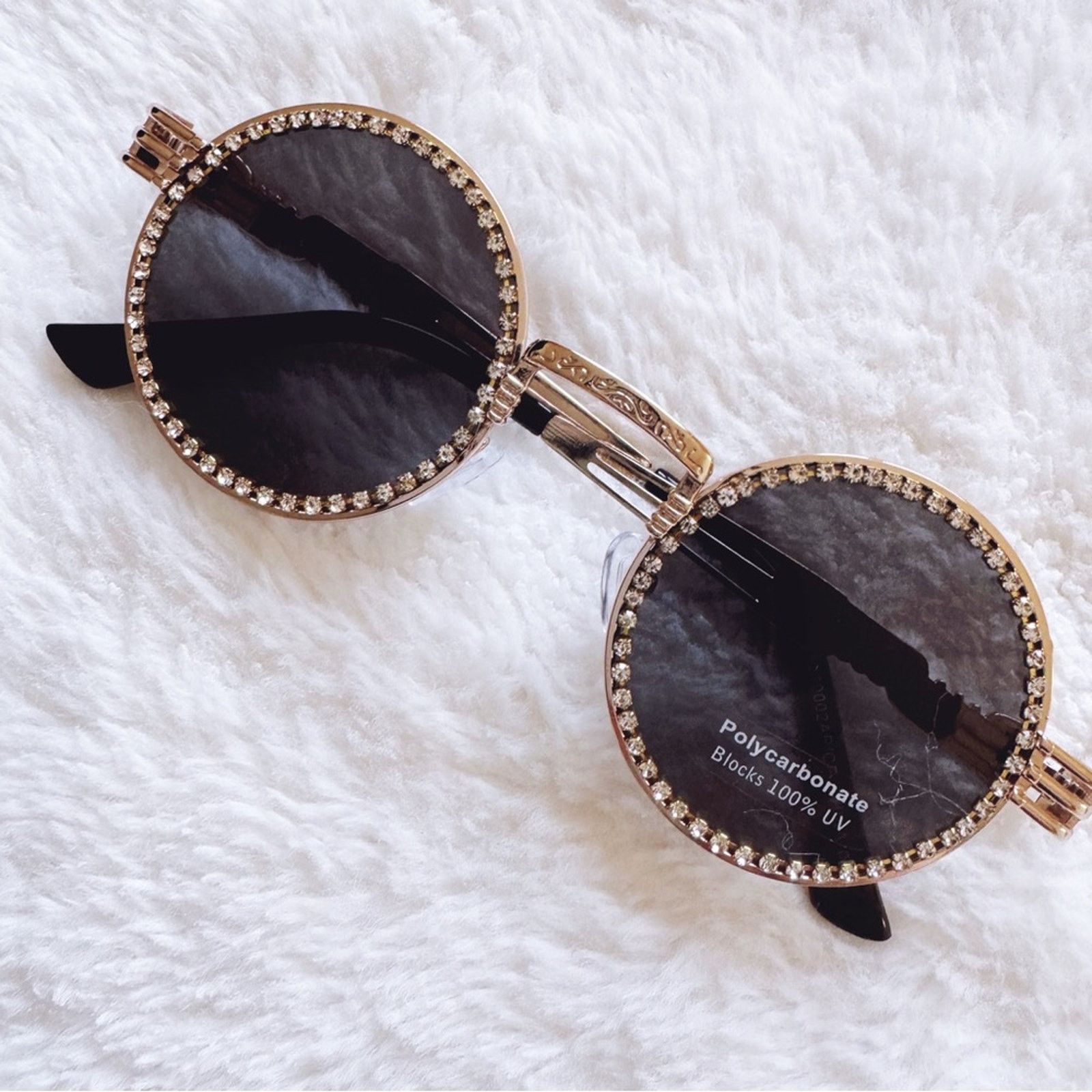 Other Kate Black Round Sunglasses Size ONE SIZE - 2 Thumbnail