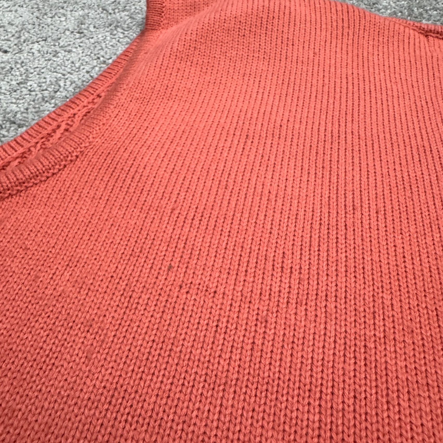 Vintage VINTAGE BFA Classic Open Front Crochet Vest Sweater Womens XL Coral Pink Acrylic Size XL / US 12-14 / IT 48-50 - 4 Thumbnail