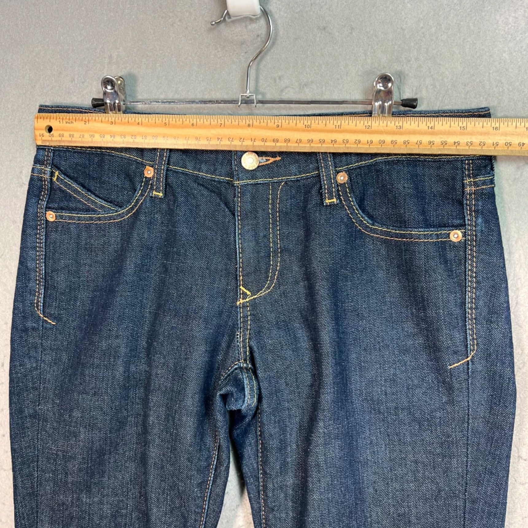 Old Navy Old Navy Diva Womens Size 6 The Tapered Leg Dark Wash Denim Jeans Size 28" / US 6 / IT 42 - 5 Thumbnail