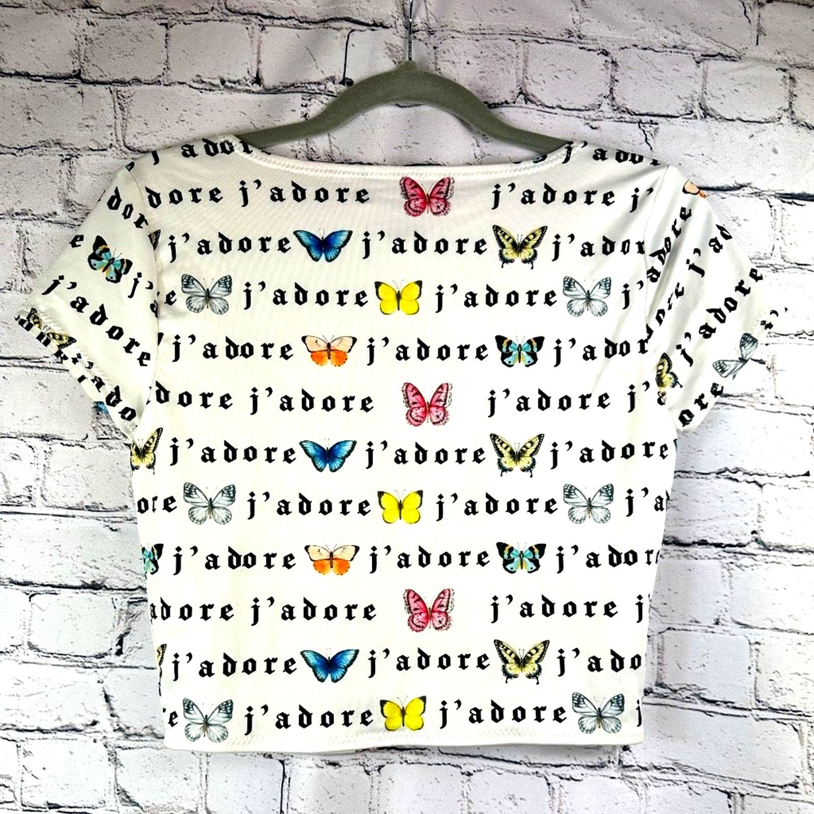 Forever 21 Forever 21 "J'Adore" Crop Top size L Size L / US 10 / IT 46 - 6 Thumbnail