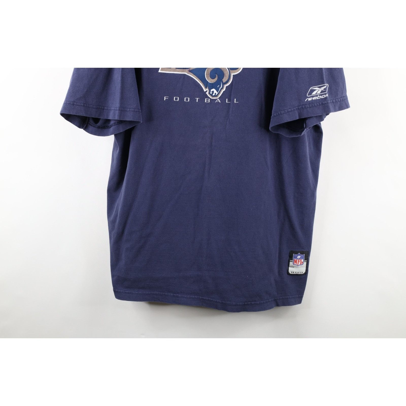 Vintage Vintage Reebok Distressed St Louis Rams Football T-Shirt Size US XL / EU 56 / 4 - 3 Thumbnail