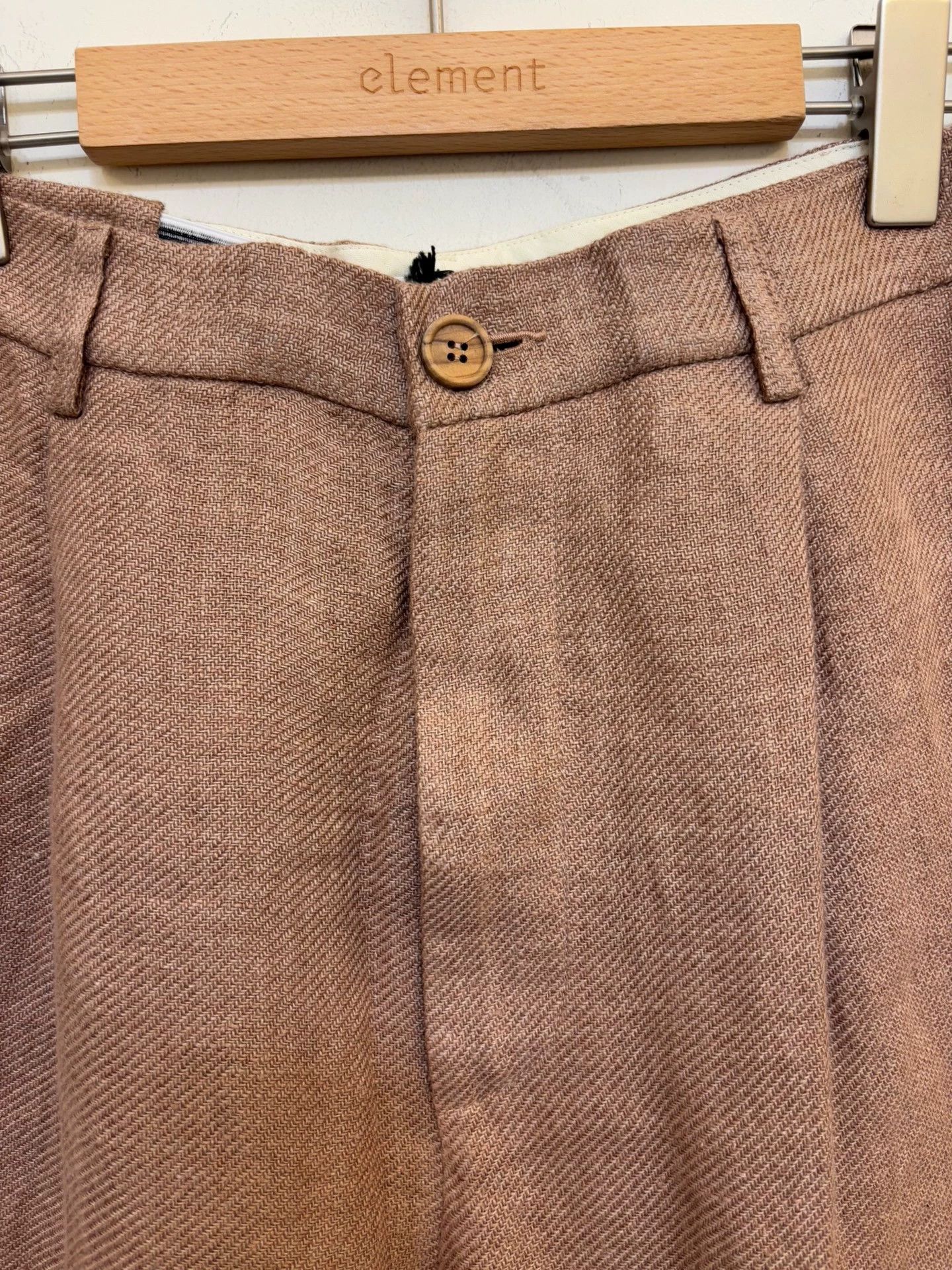 Magliano Magliano Thick Linen Elastic Waist Pants w/ Pearl Button (L) Size US 34 / EU 50 - 3 Thumbnail