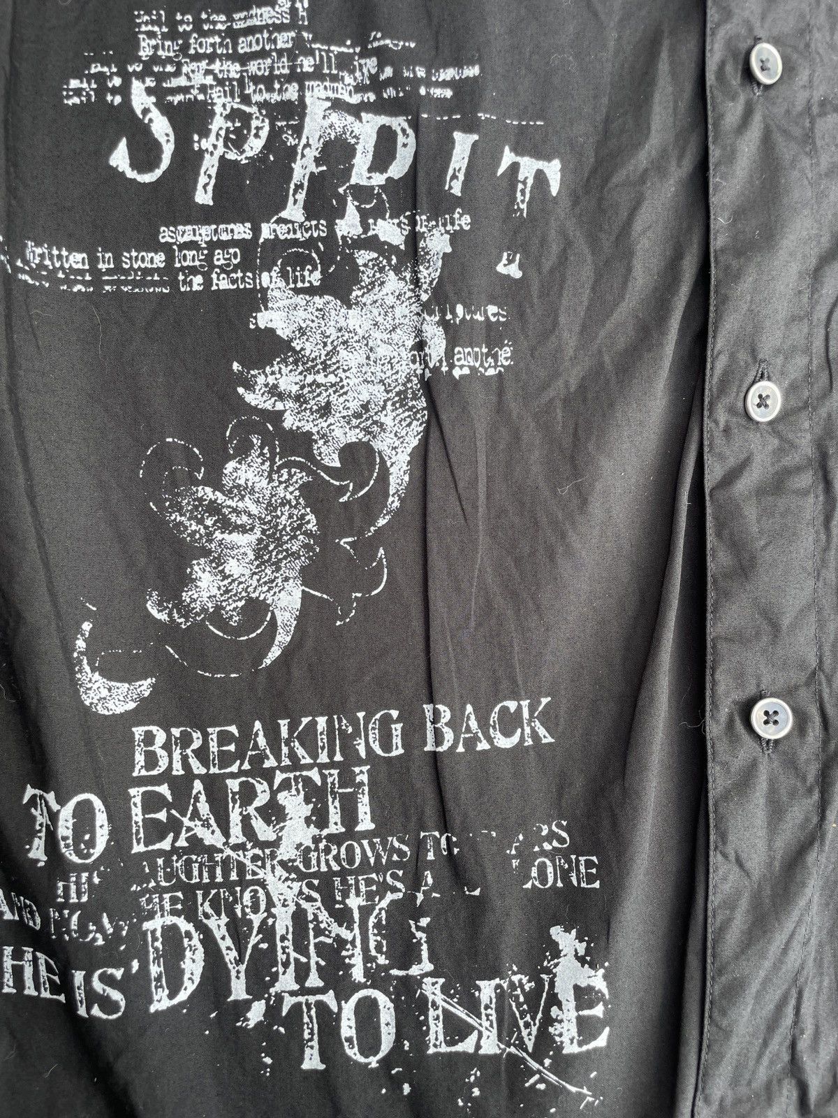 If Six Was Nine 2000s Japanese archive Vkei Dark Poem Button Up Shirts Y2K Size US XL / EU 56 / 4 - 10 Thumbnail
