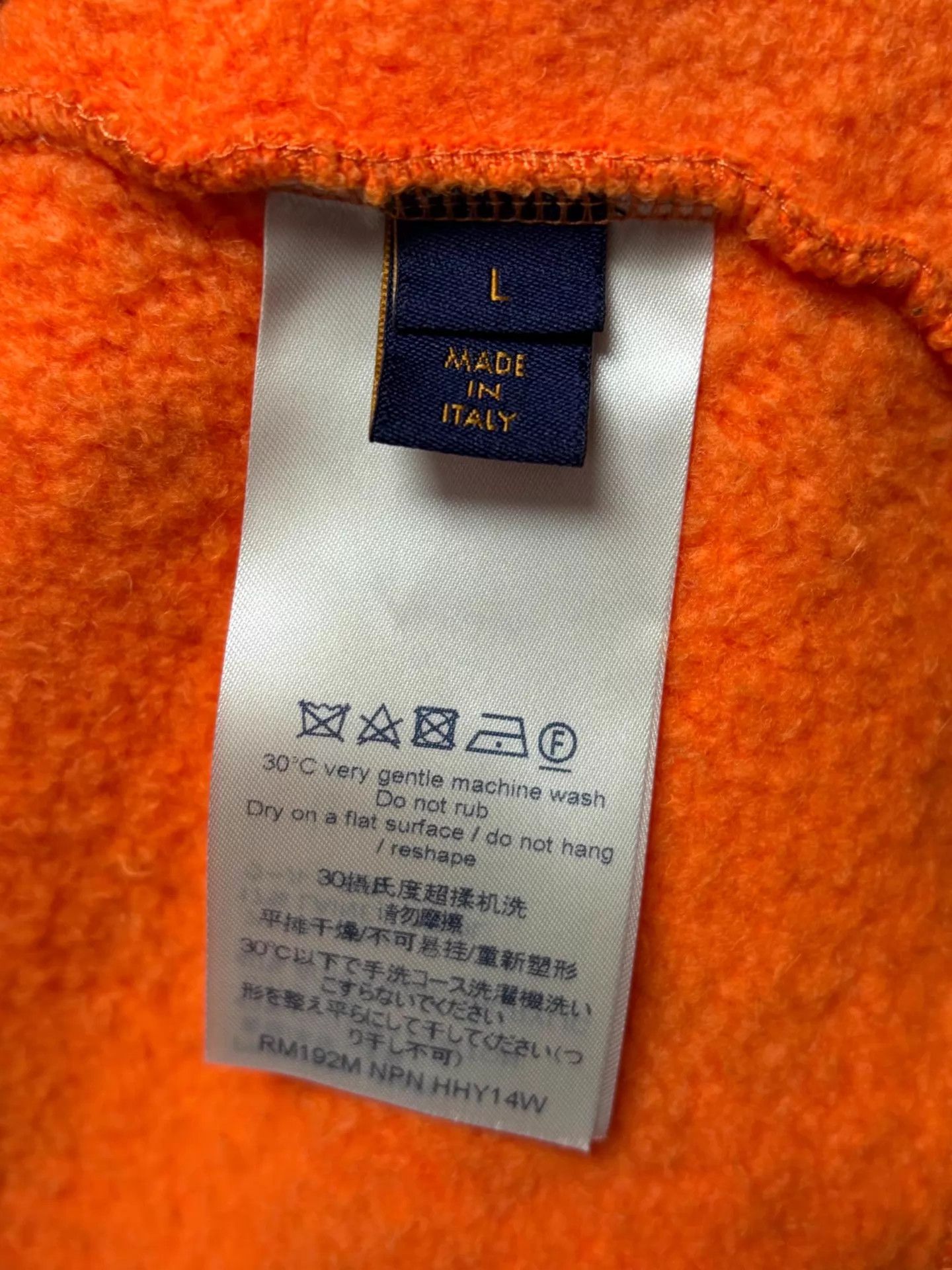 Louis Vuitton LV orange embroidered sweatshirt L Size US L / EU 52-54 / 3 - 4 Thumbnail