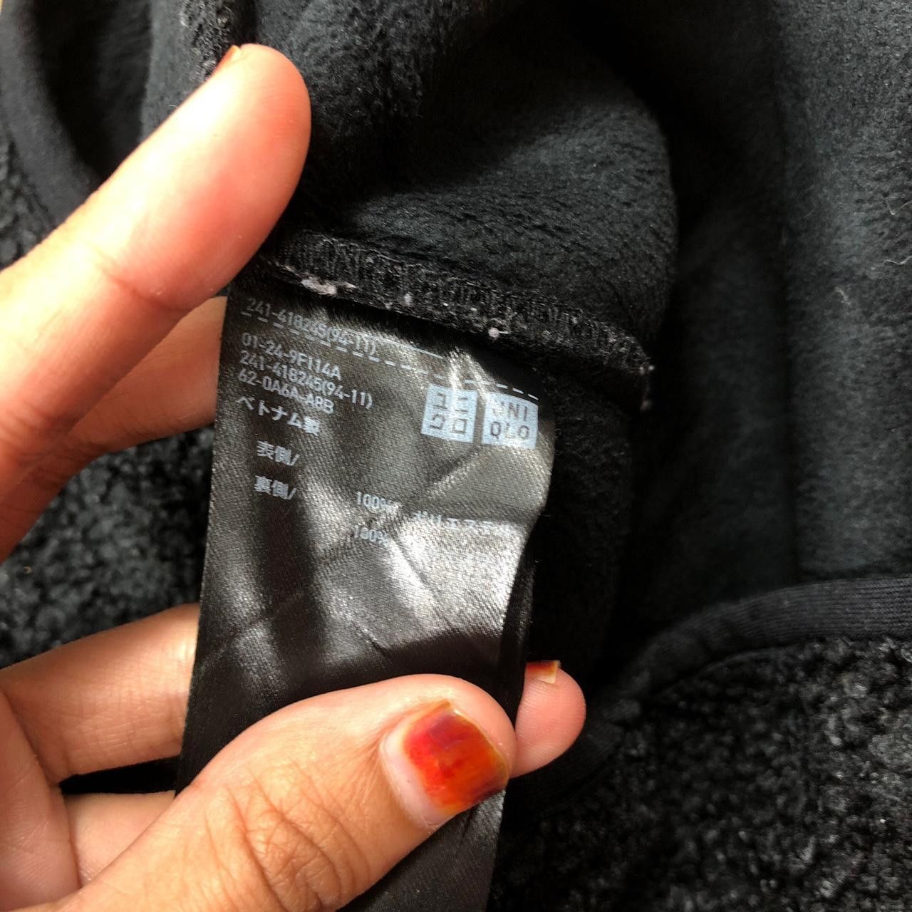 Uniqlo UNIQLO JAPAN Sherpa Deep Pile Bulky Black Fleece Jacket Size XL / US 12-14 / IT 48-50 - 7 Thumbnail