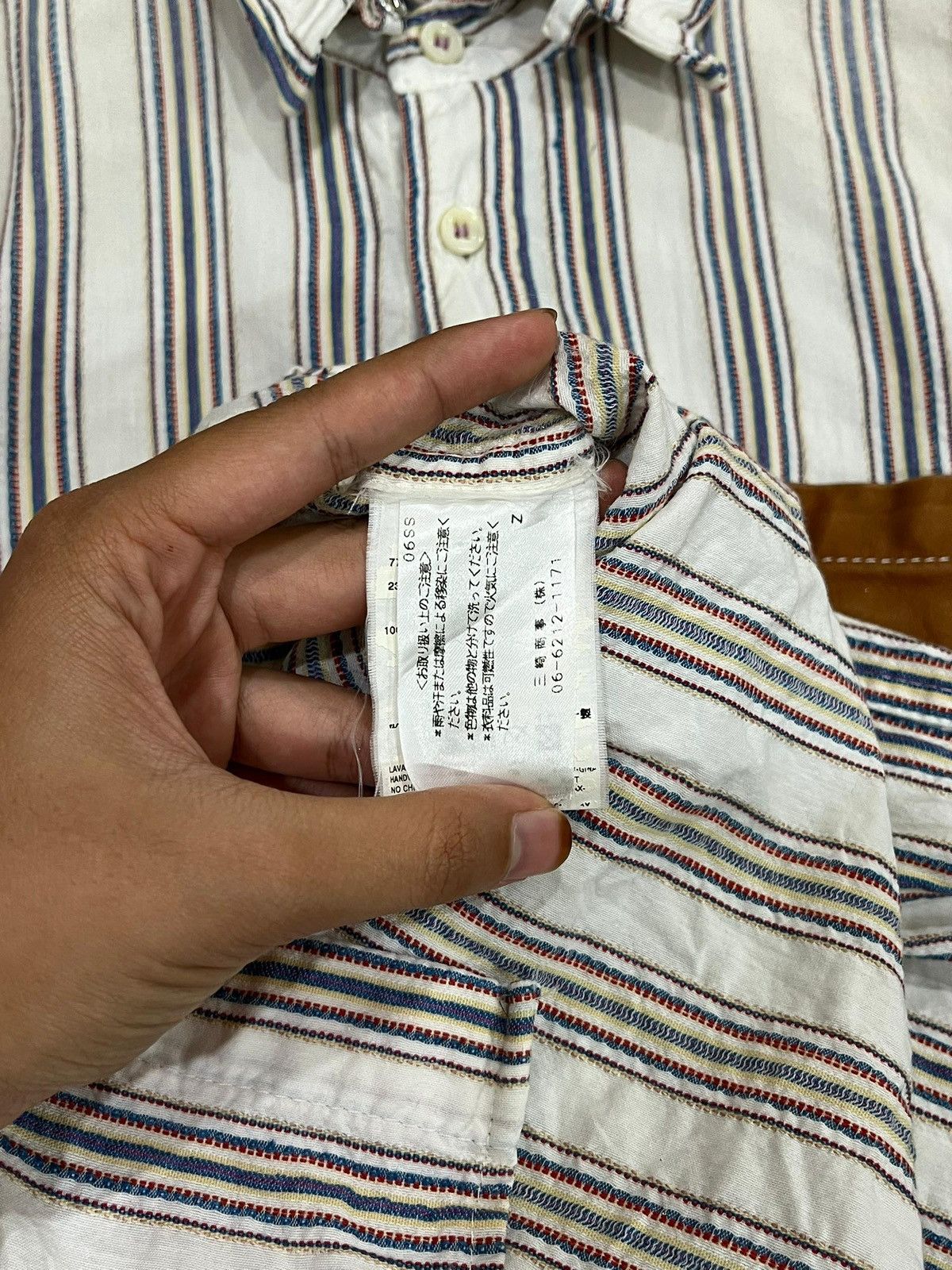 Dsquared2 × Vintage Dsquared2 Bengal Striped Shirt with Leather Pocket Size US M / EU 48-50 / 2 - 8 Thumbnail