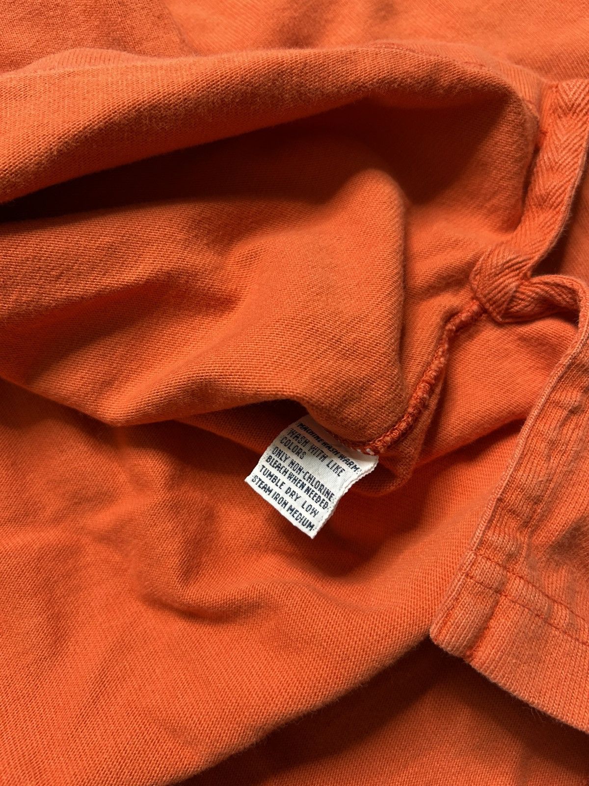 Polo Ralph Lauren Vintage 80s Polo Ralph Lauren Rugby Long Sleeve Pad Orange Size US L / EU 52-54 / 3 - 5 Thumbnail