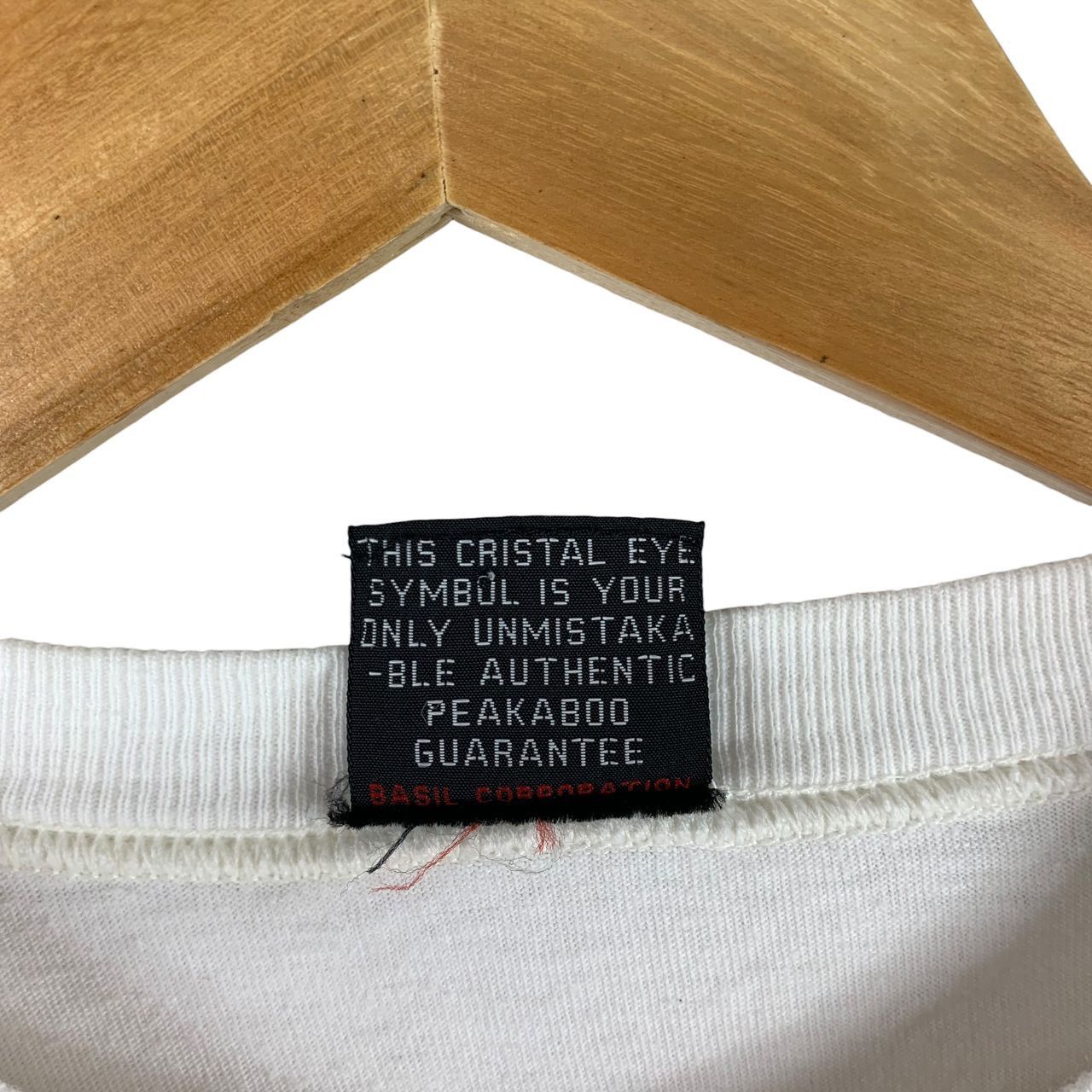 Vintage Vintage 90s PEAKABOO big logo back hit Surfing tee Size US S / EU 44-46 / 1 - 10 Thumbnail