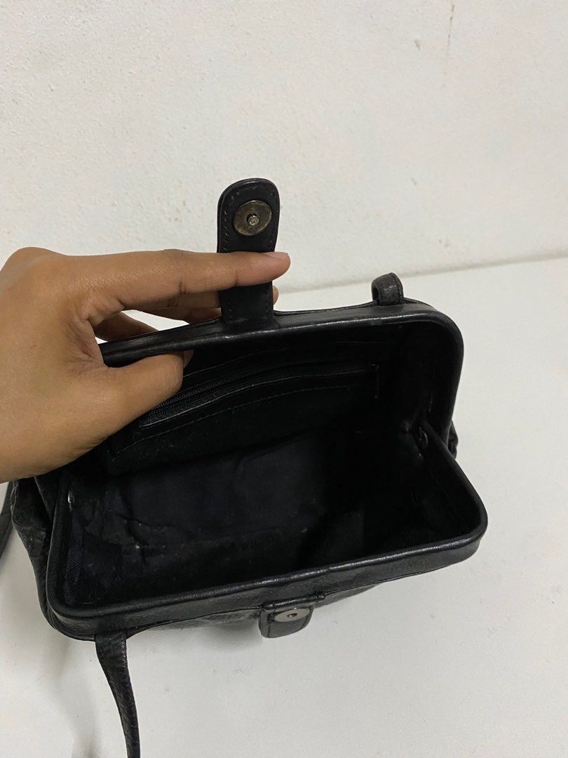 Leather Black Nice Leather Crossbody Bag Size ONE SIZE - 7 Thumbnail