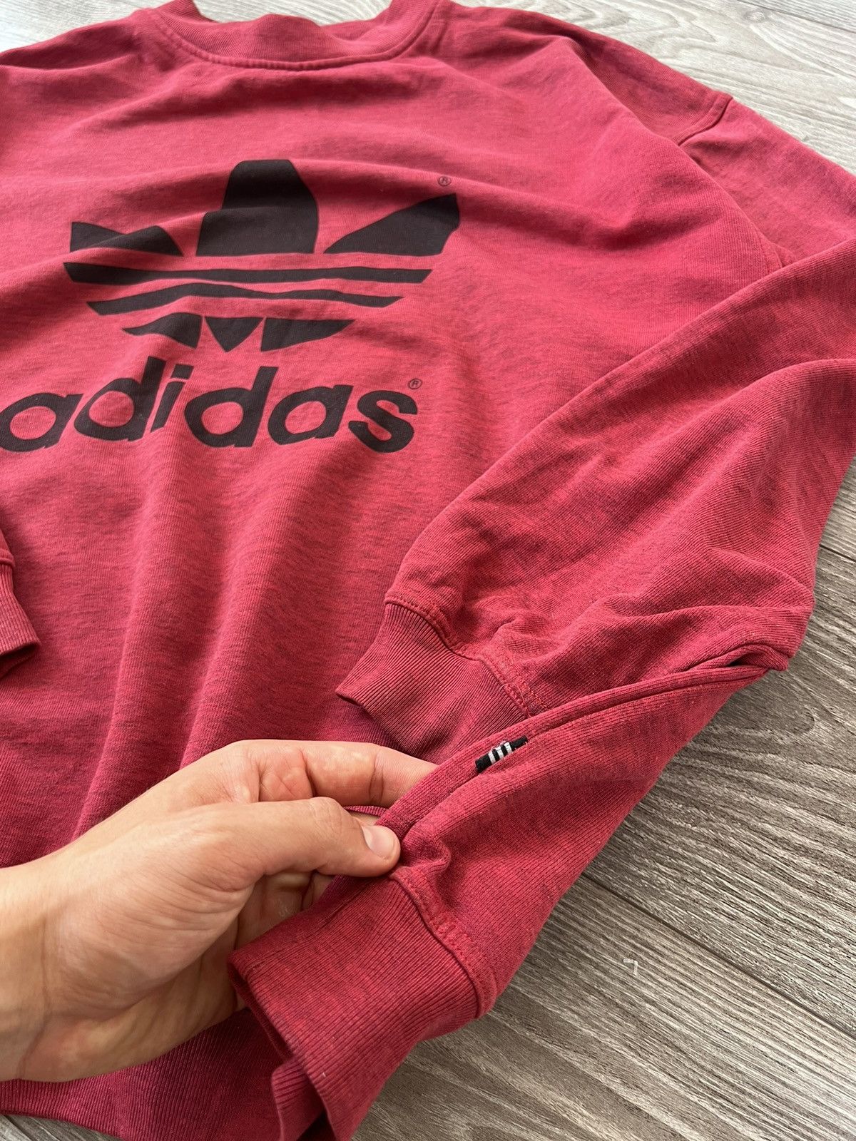 Adidas ‼️Vintage Rare Adidas Oversize Big Logo Crewneck Sweatshirt‼️ Size US L / EU 52-54 / 3 - 18 Thumbnail