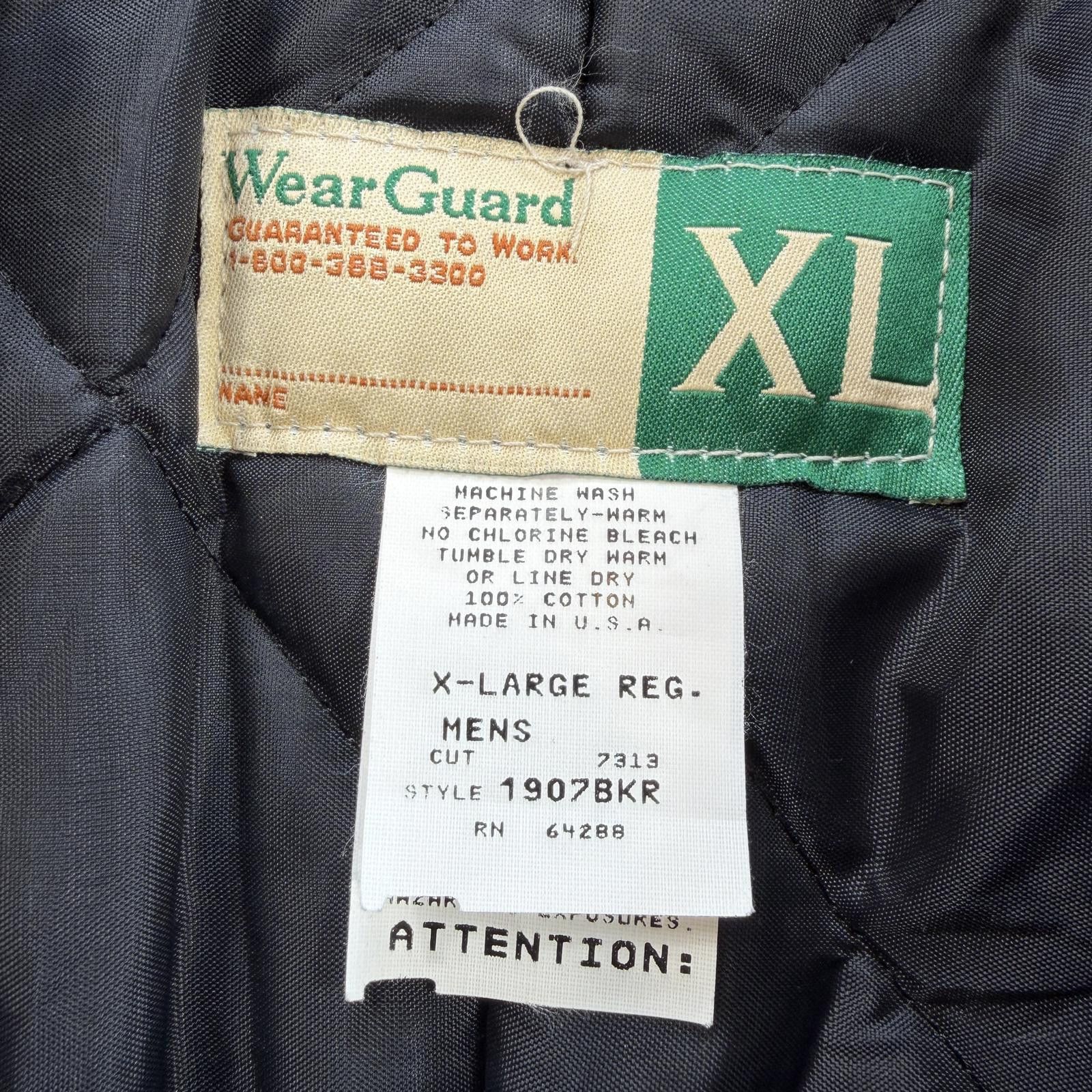Other Vintage WearGuard Work Jacket USA Made Brown Canvas Quilted Size US XL / EU 56 / 4 - 4 Thumbnail