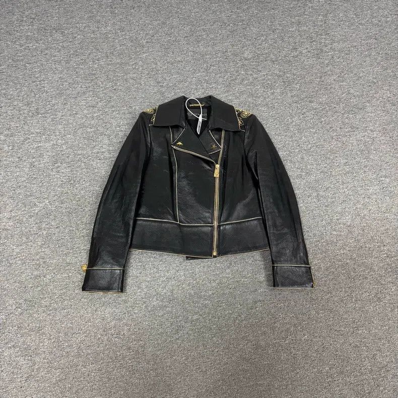 Versace Versace Leather coat Size US XXS / EU 40 - 1 Thumbnail