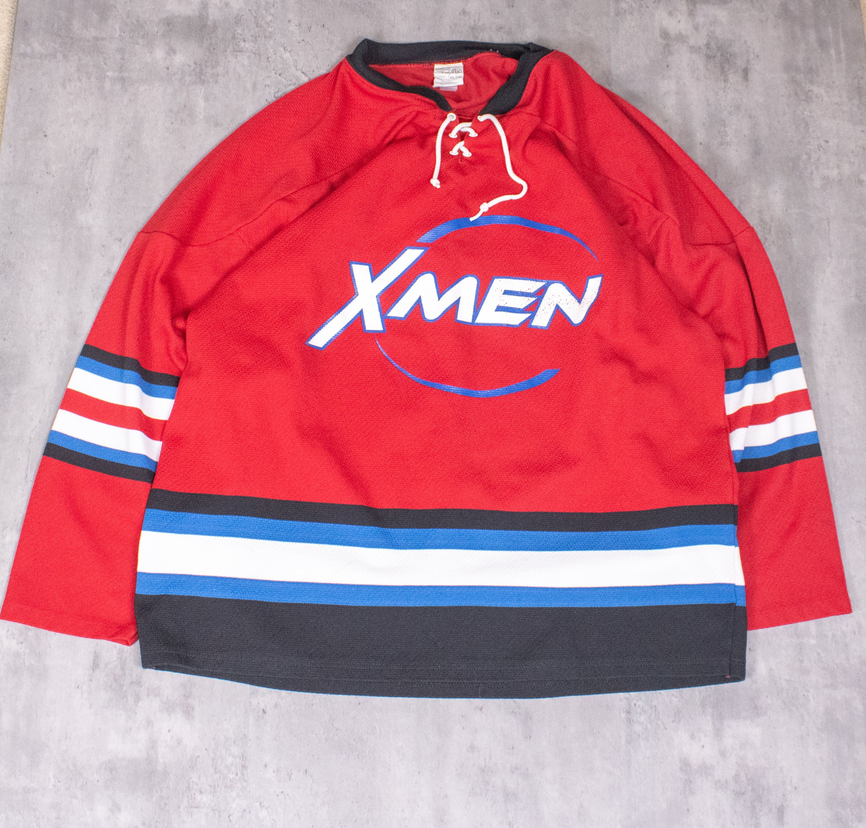 Marvel Comics Vintage 1990's X-Men Oversize Baggy Burgandy Jersey Size US XXL / EU 58 / 5 - 3 Thumbnail