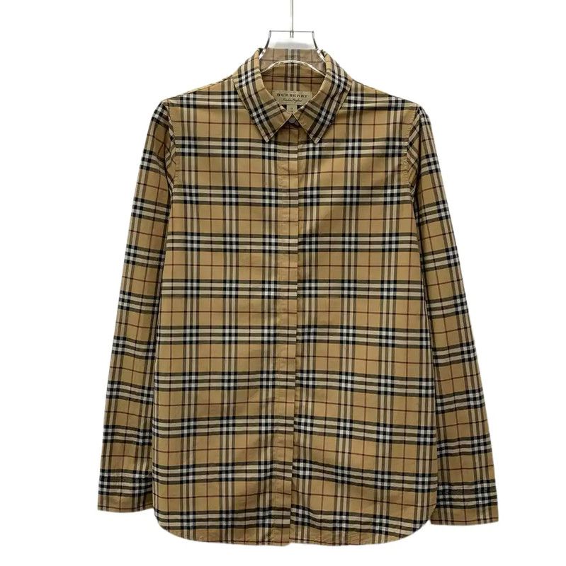 Burberry Burberry Brown Checked Cotton Shirt Size XS / US 0-2 / IT 36-38 - 1 Thumbnail