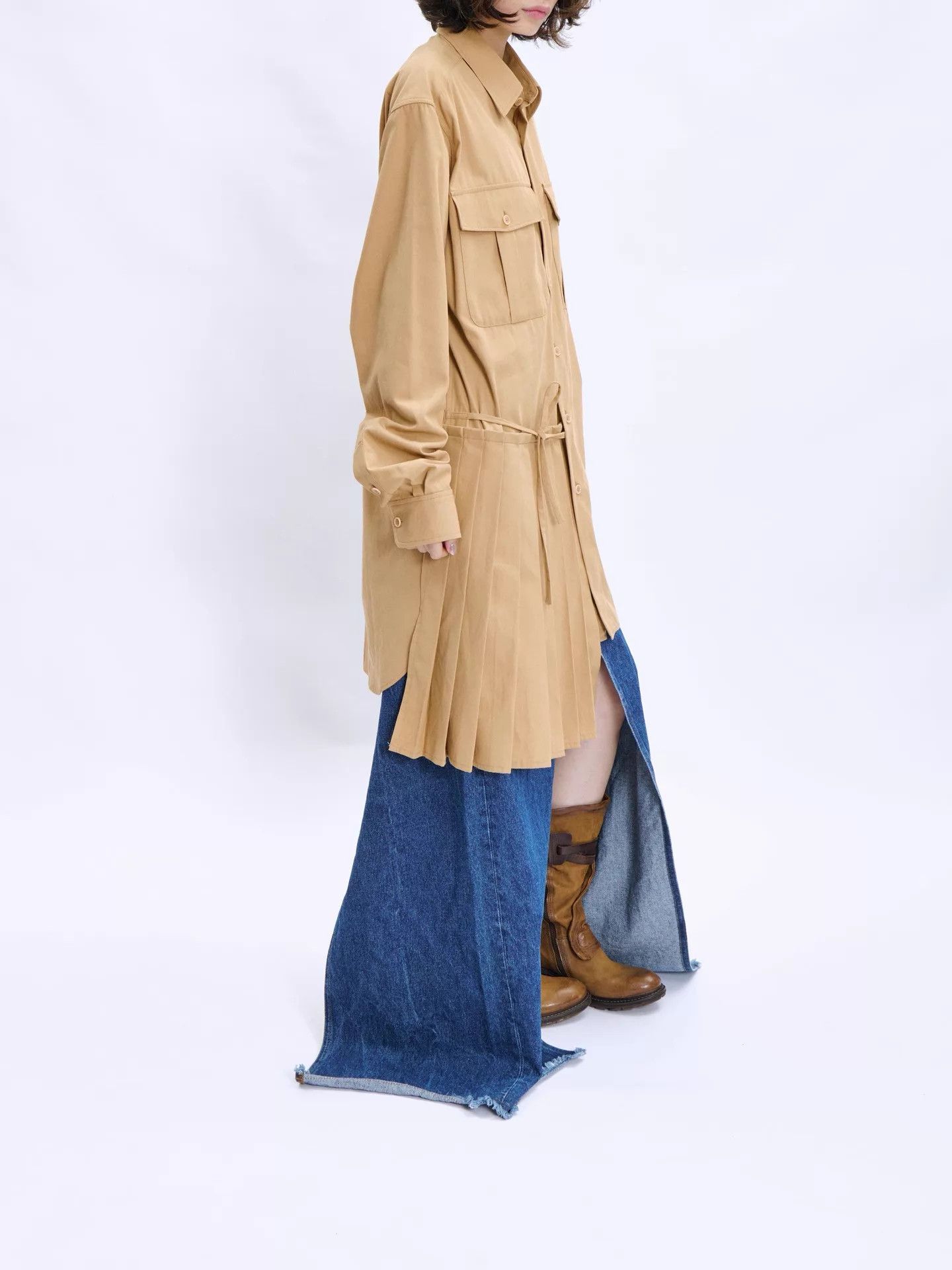 Dries Van Noten Dries van Noten Structured High-Waist Jeans Skirt Women's Size 30" / US 8 / IT 44 - 6 Thumbnail