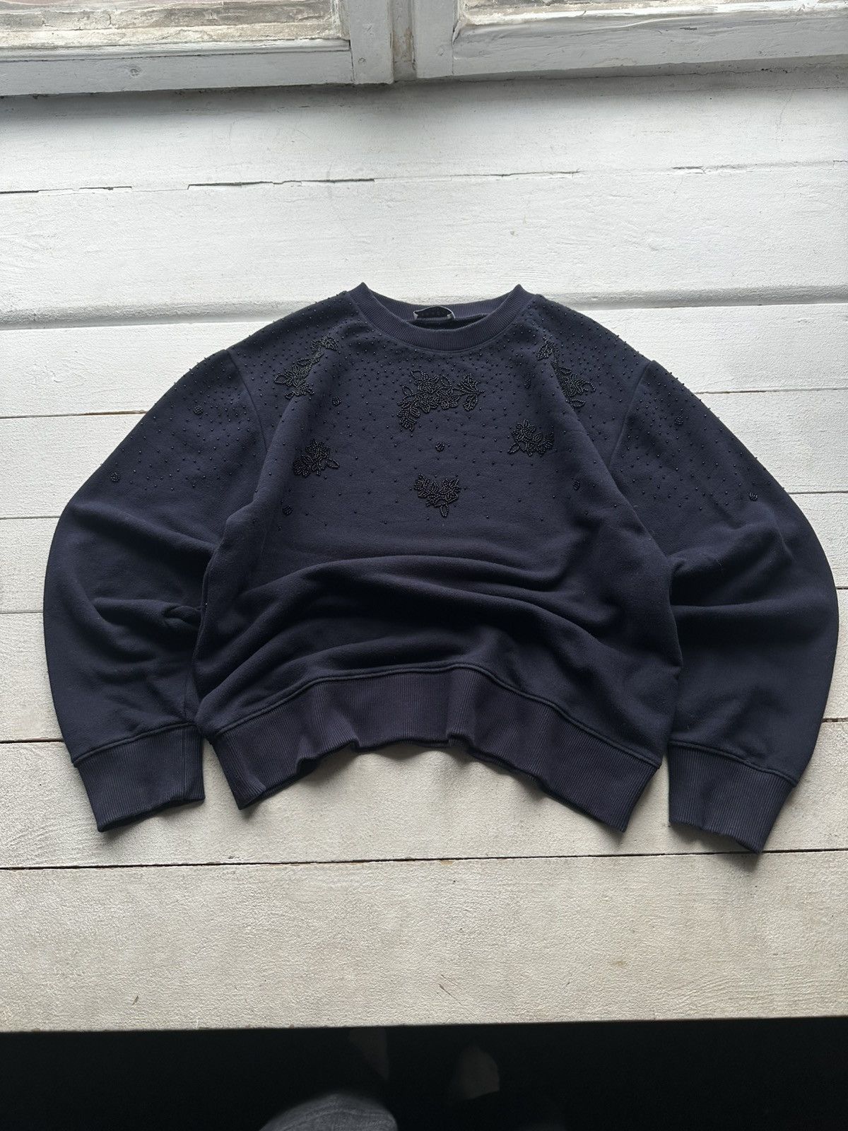 Sandro 🚨Sandro Luxury BIG LOGO VINTAGE BLUE SWEATSHIRT Size XS / US 0-2 / IT 36-38 - 1 Thumbnail