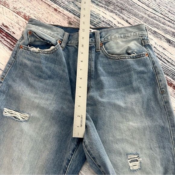 Other DAZE Denim Cropped Wide Leg Distressed Blue Jeans Size 29" - 10 Thumbnail