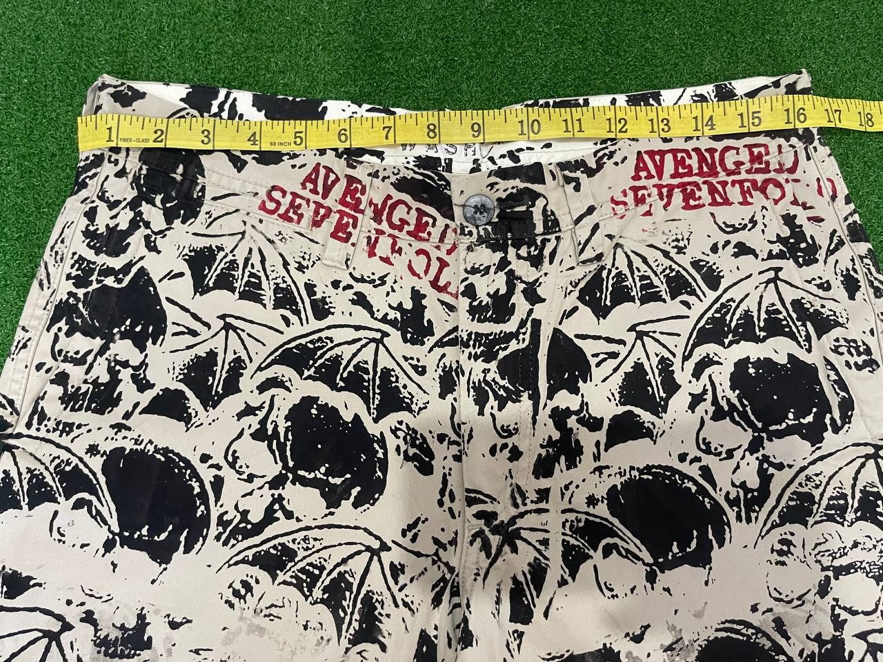 Handmade × Vintage Avenged Sevenfold Band Custom Print Handmade Limited Vintage Size US 31 - 7 Thumbnail