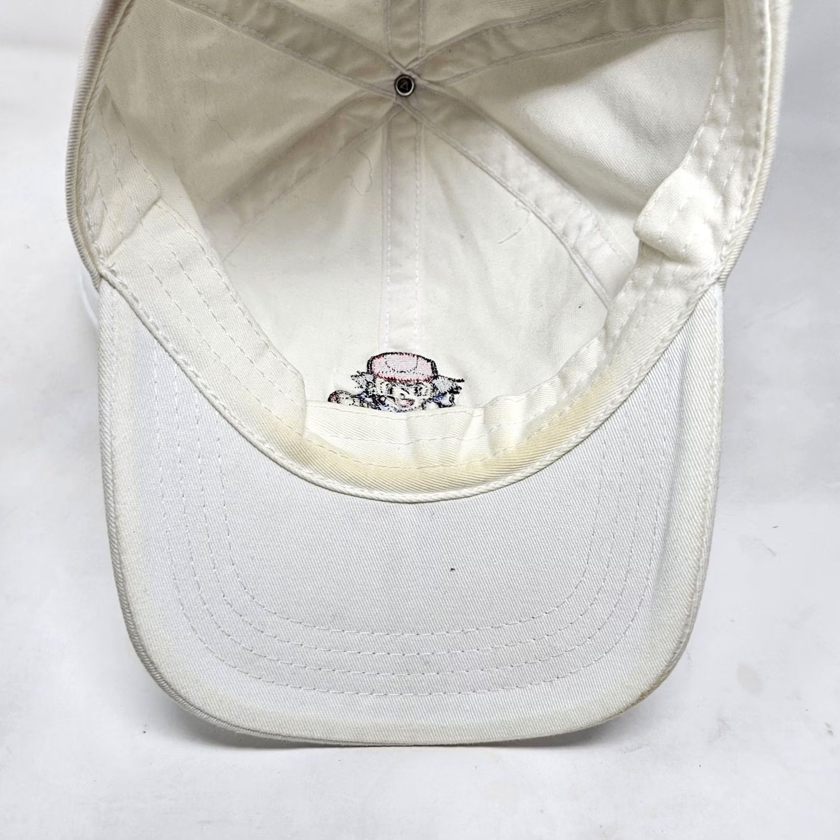 Vintage DYC Mini Meet Hat Cap Strap Back One Size White Anime Mens Baseball Size ONE SIZE - 6 Thumbnail