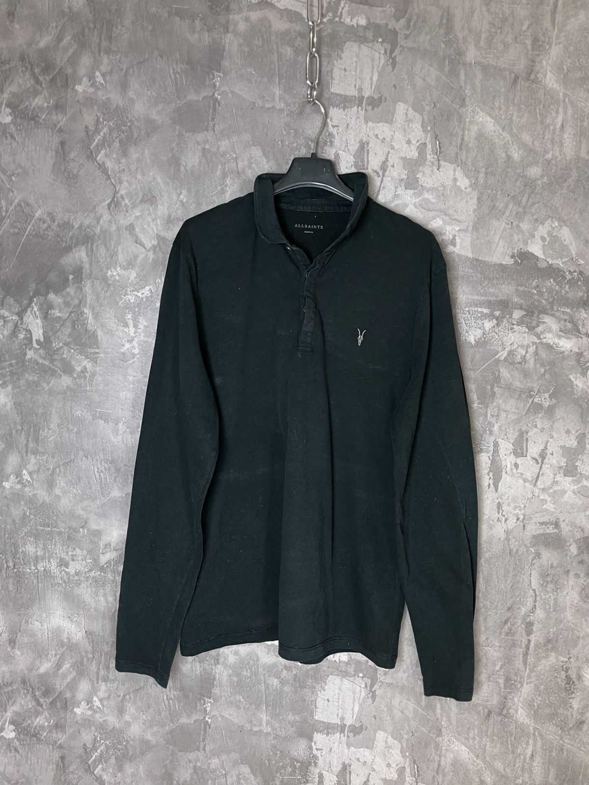 Other All Saints Merino Wool Knitted Long Sleeve Polo Jumper Size US M / EU 48-50 / 2 - 1 Thumbnail