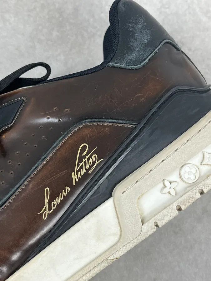 Louis Vuitton Louis Vuitton LV Trainer Brown Glass Sneakers Size US 10 / EU 43 - 8 Thumbnail