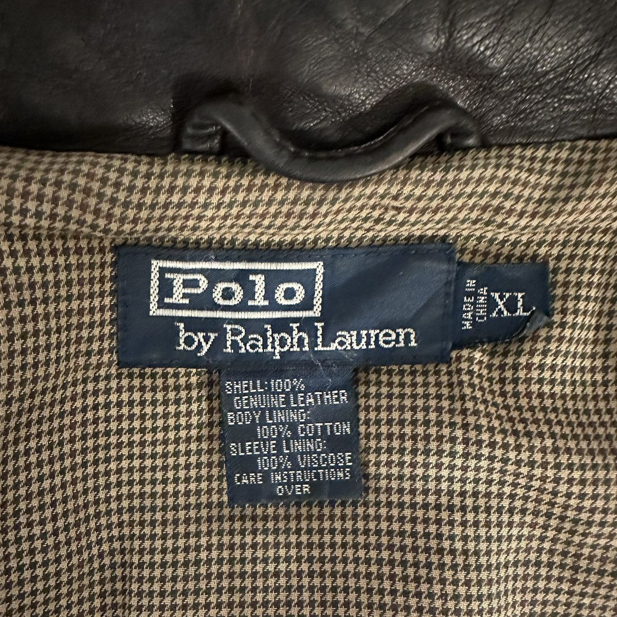 Polo Ralph Lauren Vintage Ralph Lauren Chocolate Brown Collared Leather Jacket Size US XL / EU 56 / 4 - 6 Thumbnail