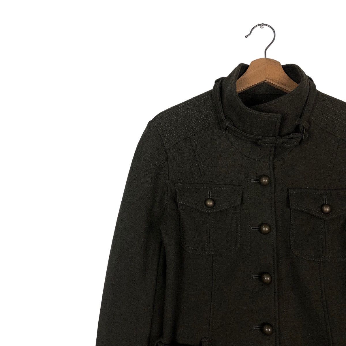 Japanese Brand Cropped Biker Jacket Wool Lounie Japan Bondage Issey Miyake Size M / US 6-8 / IT 42-44 - 6 Thumbnail