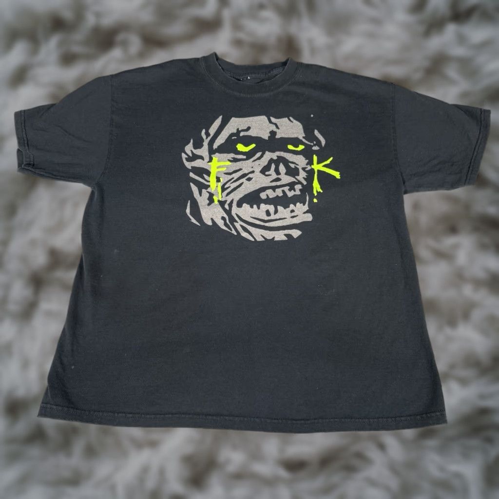 Gildan Vintage Gildan T-Shirt Mens XL Black Graphic Print Short Sleeve Crew Neck Reggae? (no, can't add) Size US XL / EU 56 / 4 - 1 Thumbnail