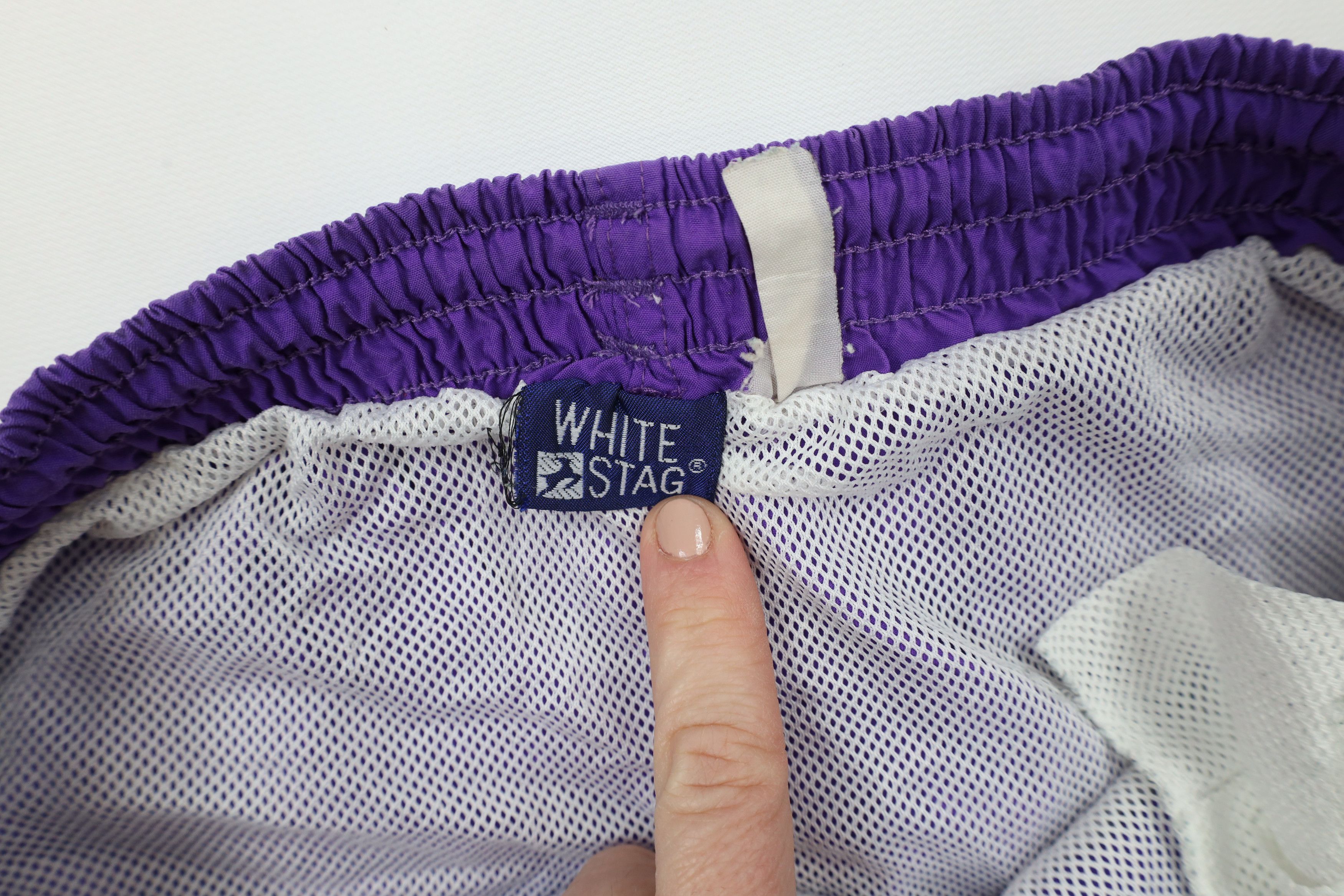 Vintage Vintage 90s Streetwear Above Knee Shorts Baggies Purple Size US 34 / EU 50 - 5 Thumbnail