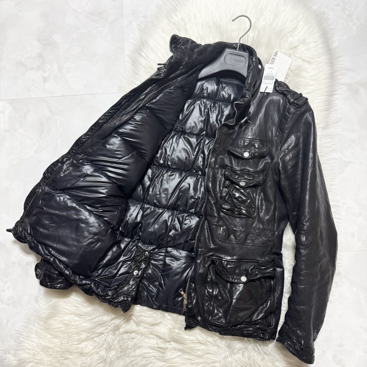 Neil Barrett Auth, Neil Barrett Padded Buffalo Leather Jacket Size US S / EU 44-46 / 1 - 7 Thumbnail