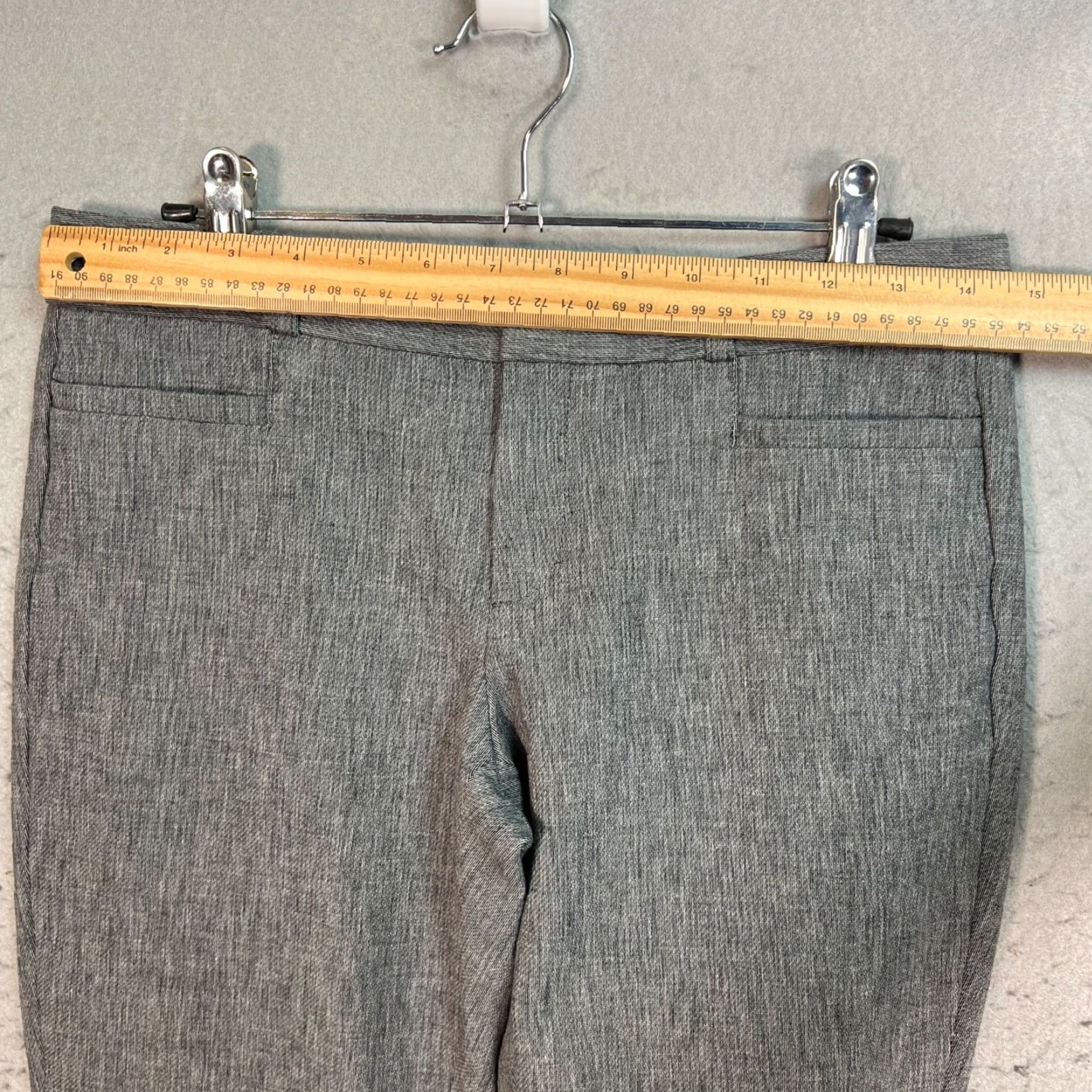 Banana Republic Banana Republic Sloan Slim Fit Gray Dress Pants Womens Size 2 Regular Cotton Viscose Flat Front Zip Inseam 26 in Dressy Formal Pants Boys? Size 26" / US 2 / IT 38 - 6 Thumbnail