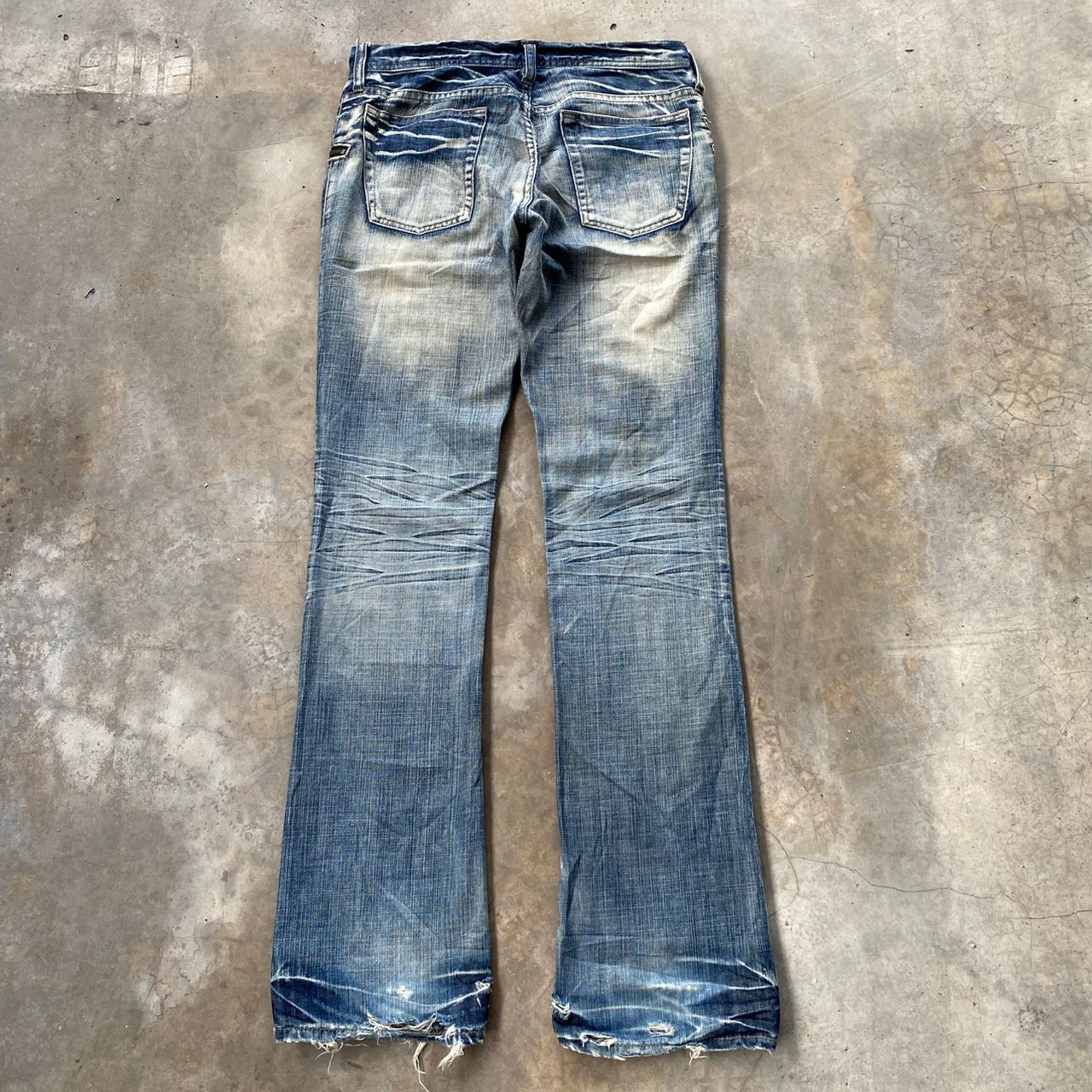 If Six Was Nine 💥Flare💥Vintage Edge Rupert Distressed Denim Size US 32 / EU 48 - 2 Thumbnail