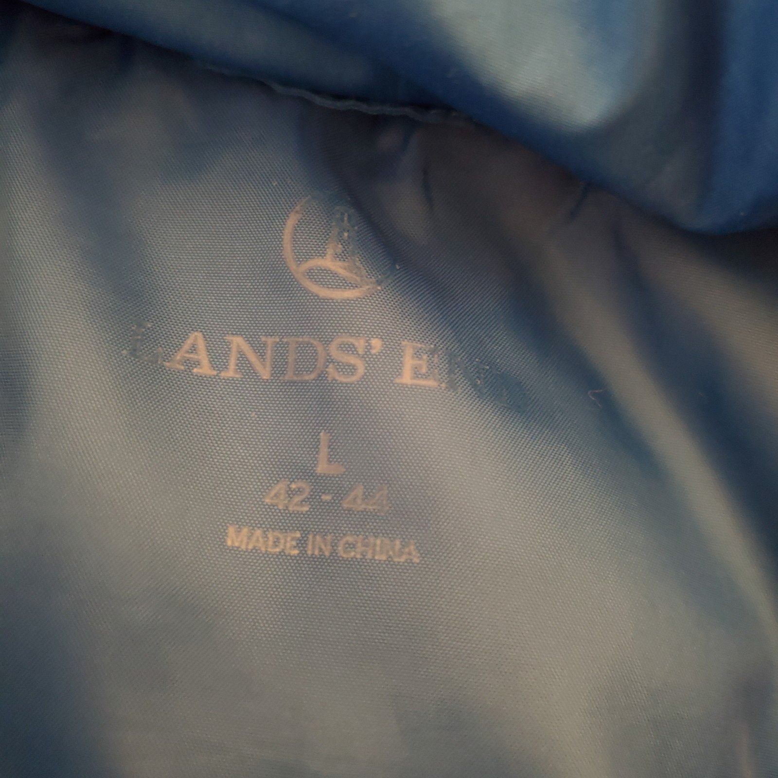 Lands' End Lands' End Puffer Vest Packable Unisex Down Feather Vest Blu Size US L / EU 52-54 / 3 - 4 Thumbnail