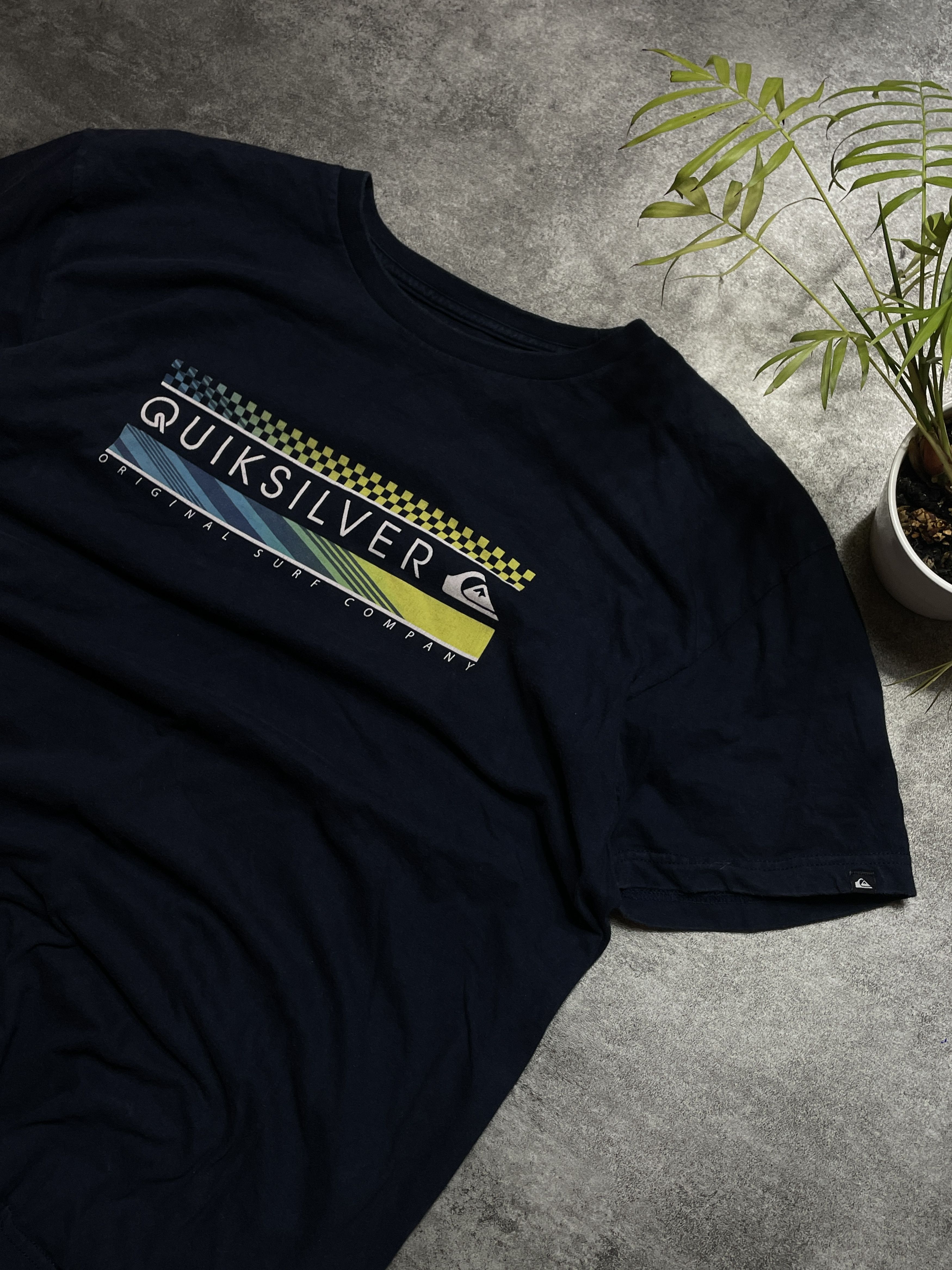 Quiksilver × Vintage ❗️RARE❗️Vintage Y2K Quiksilver T-Shirt Spellout Size US XL / EU 56 / 4 - 3 Thumbnail