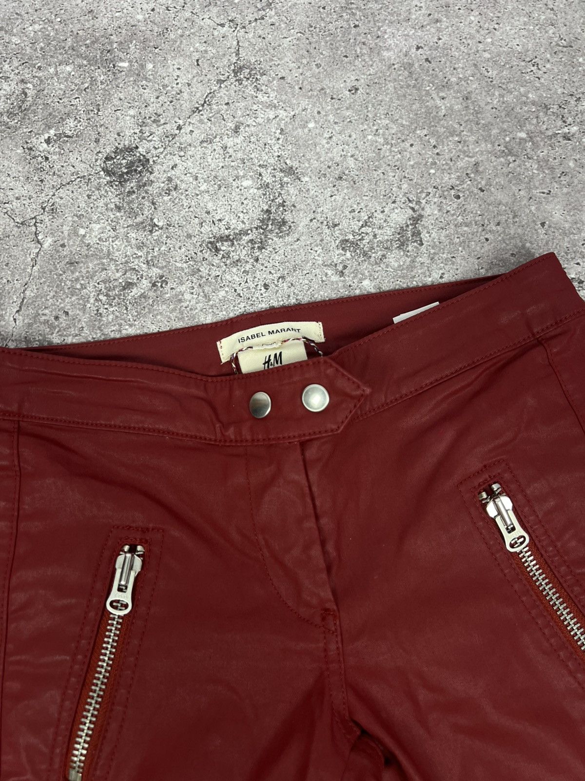 Isabel Marant Isabel Marant x H&M Pants Biker Moto Ankle Faux Leather Size 27" / US 4 / IT 40 - 6 Thumbnail
