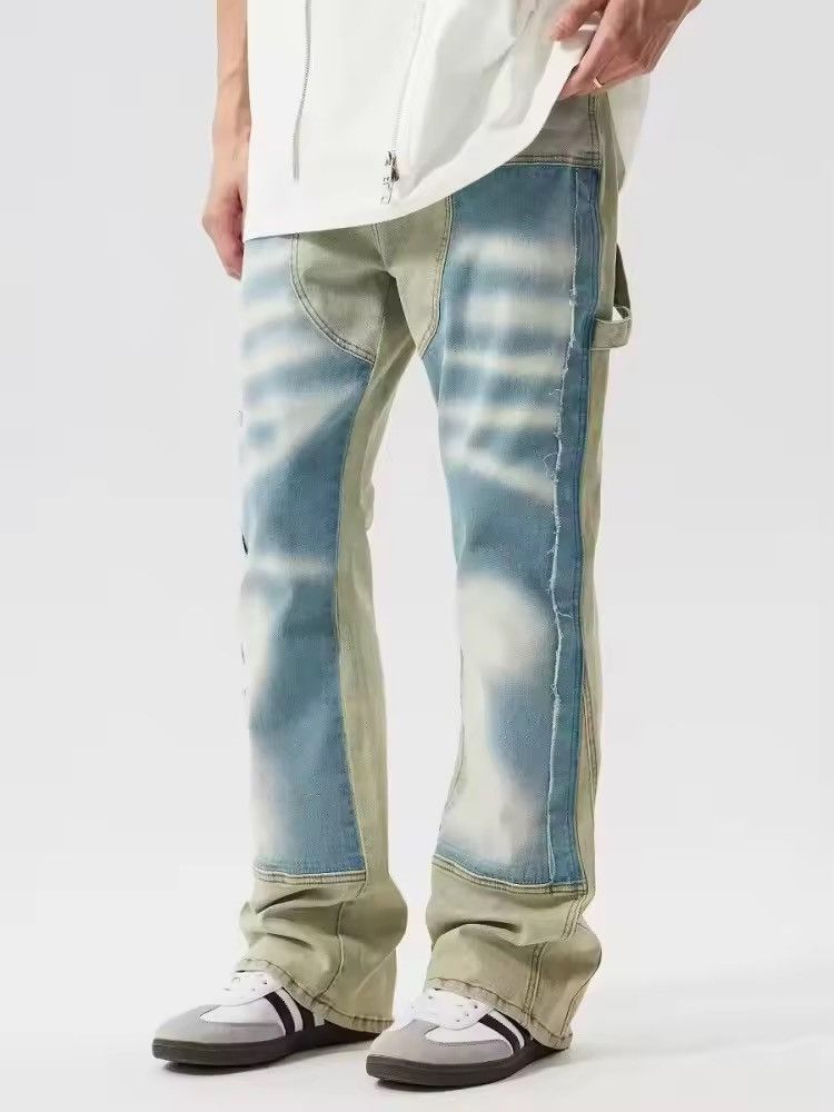 Jean TIE Dye Distressed Denim Pant Size US 31 - 5 Thumbnail