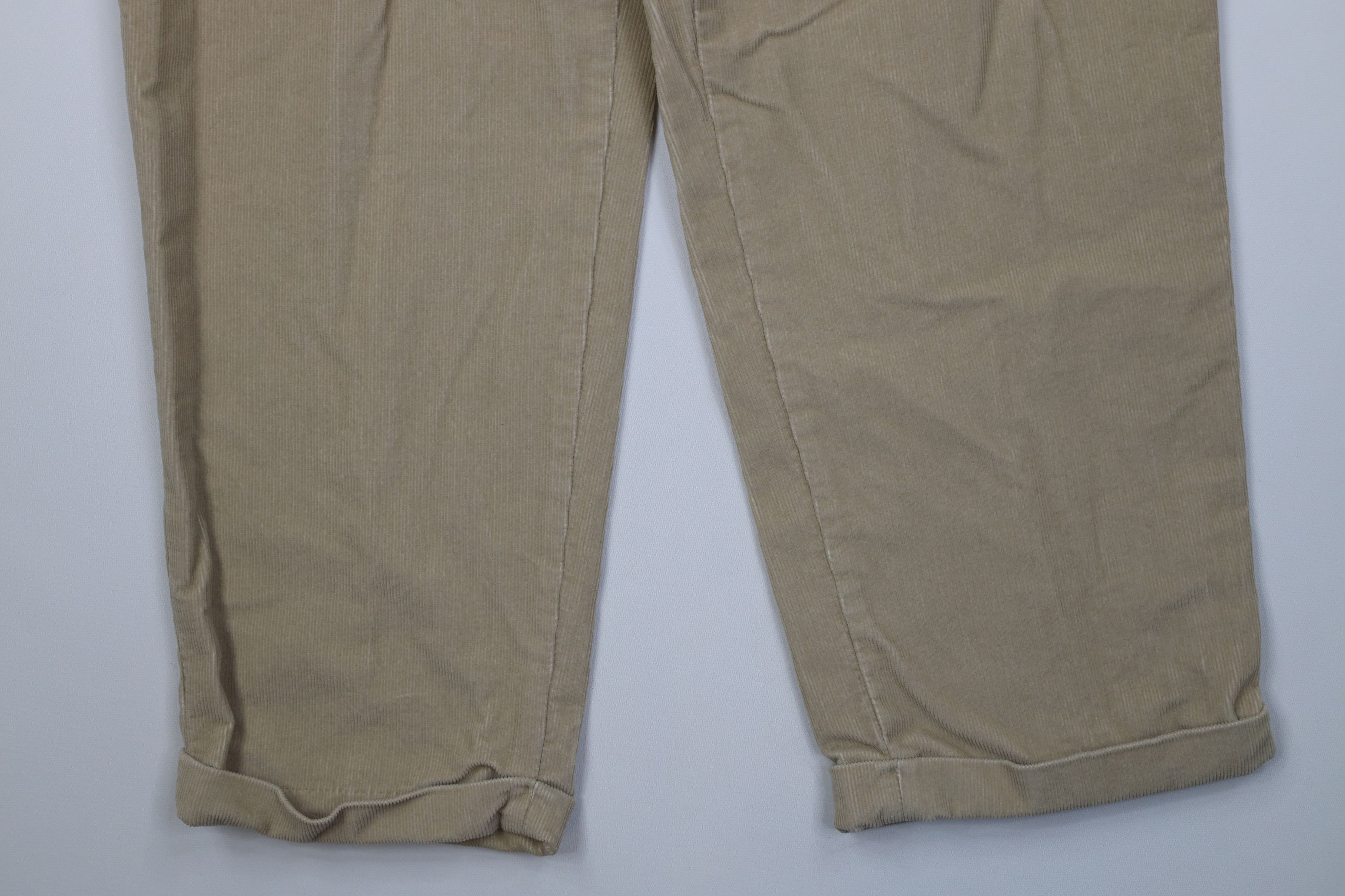 Lands' End Vintage 90s Y2K Lands End Wide Leg Corduroy Chino Pants Size US 38 / EU 54 - 4 Thumbnail