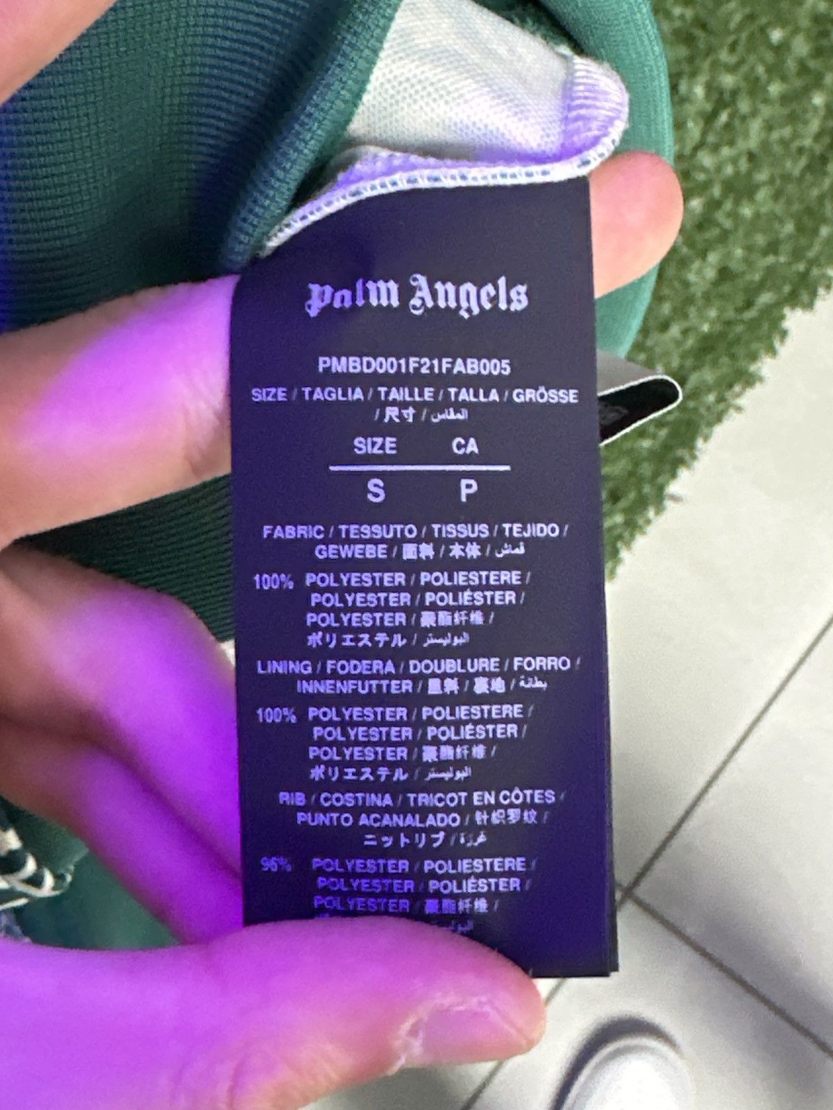 Palm Angels Palm Angels Track Jacket Green Paisley Size US S / EU 44-46 / 1 - 6 Thumbnail