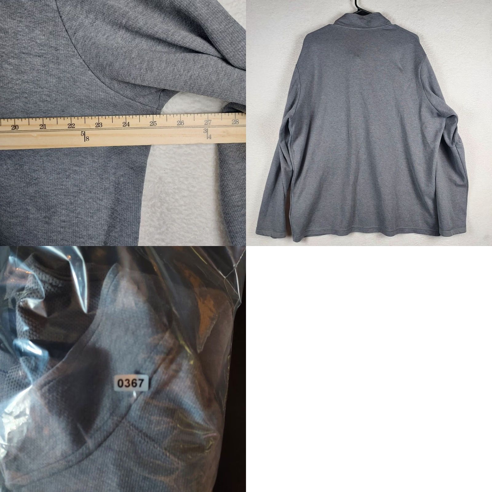 Adidas Adidas Pullover Quarter Zip Mock Neck Mens XL Gray Long Sleeve Sweatshirt Sports Logo Primegreen Size US XL / EU 56 / 4 - 8 Thumbnail